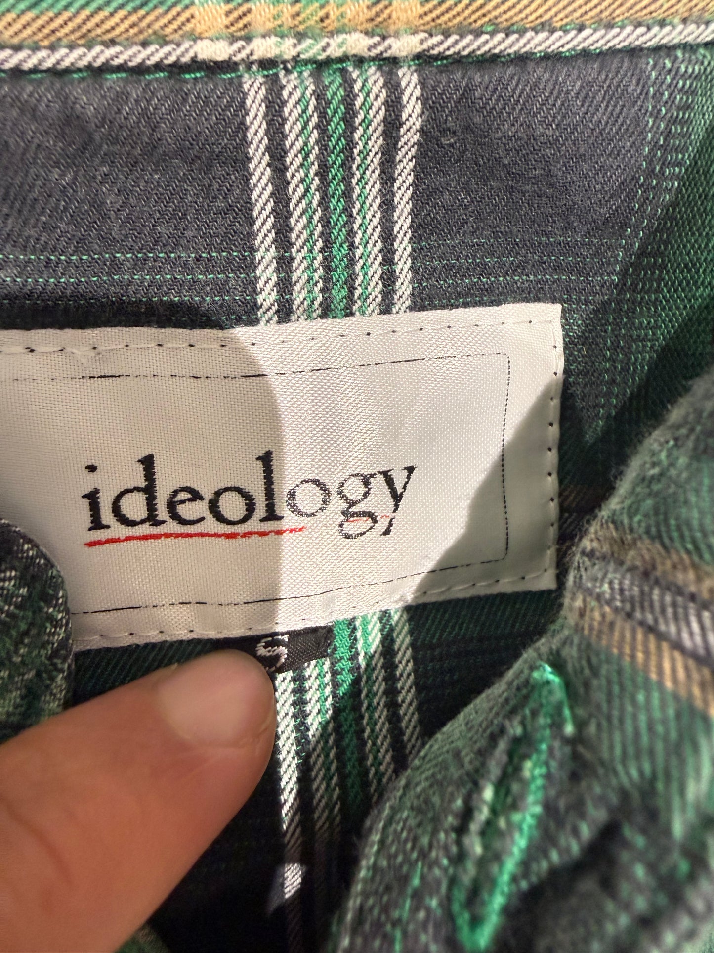 000’s Ideology Skull Flannel Shirt (S)