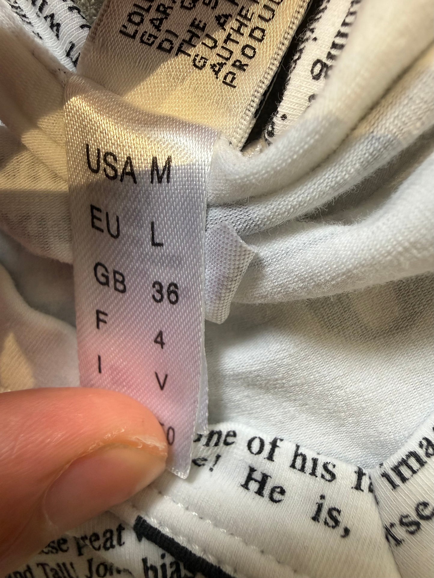 000’s John Galliano Newspaper Tee (L)