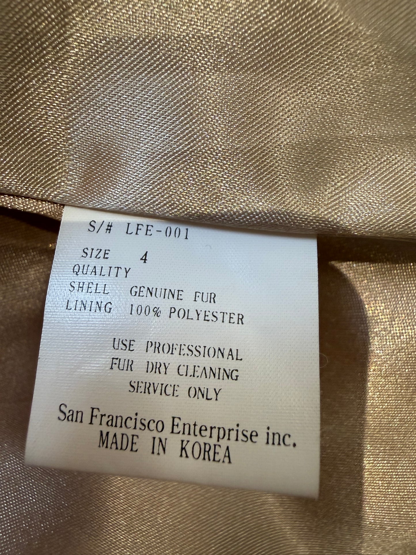 Vintage Little New York Rabbit Fur Jacket (XS-S)