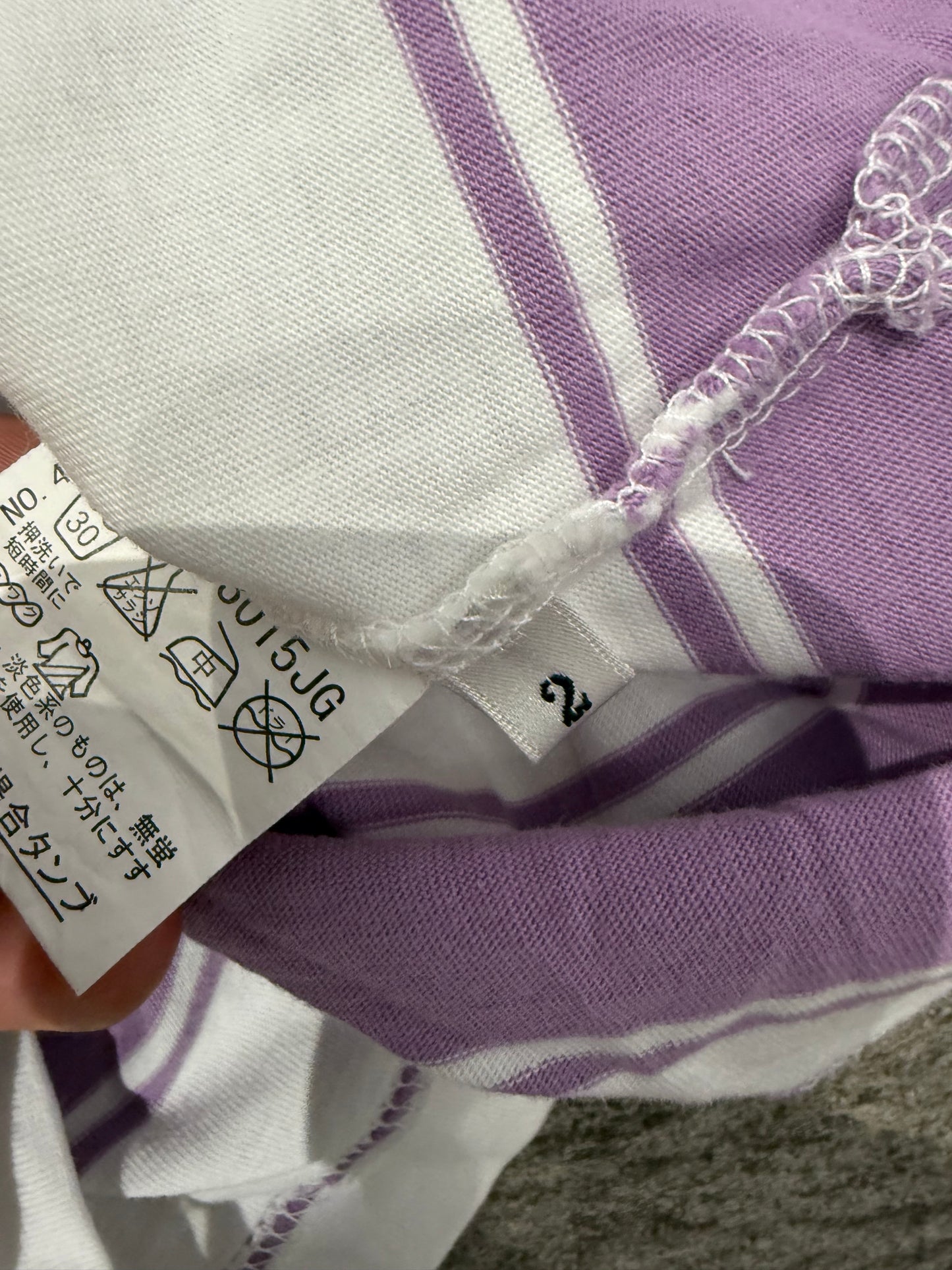 000’s Takeo Kikuchi Striped Polo (XS)