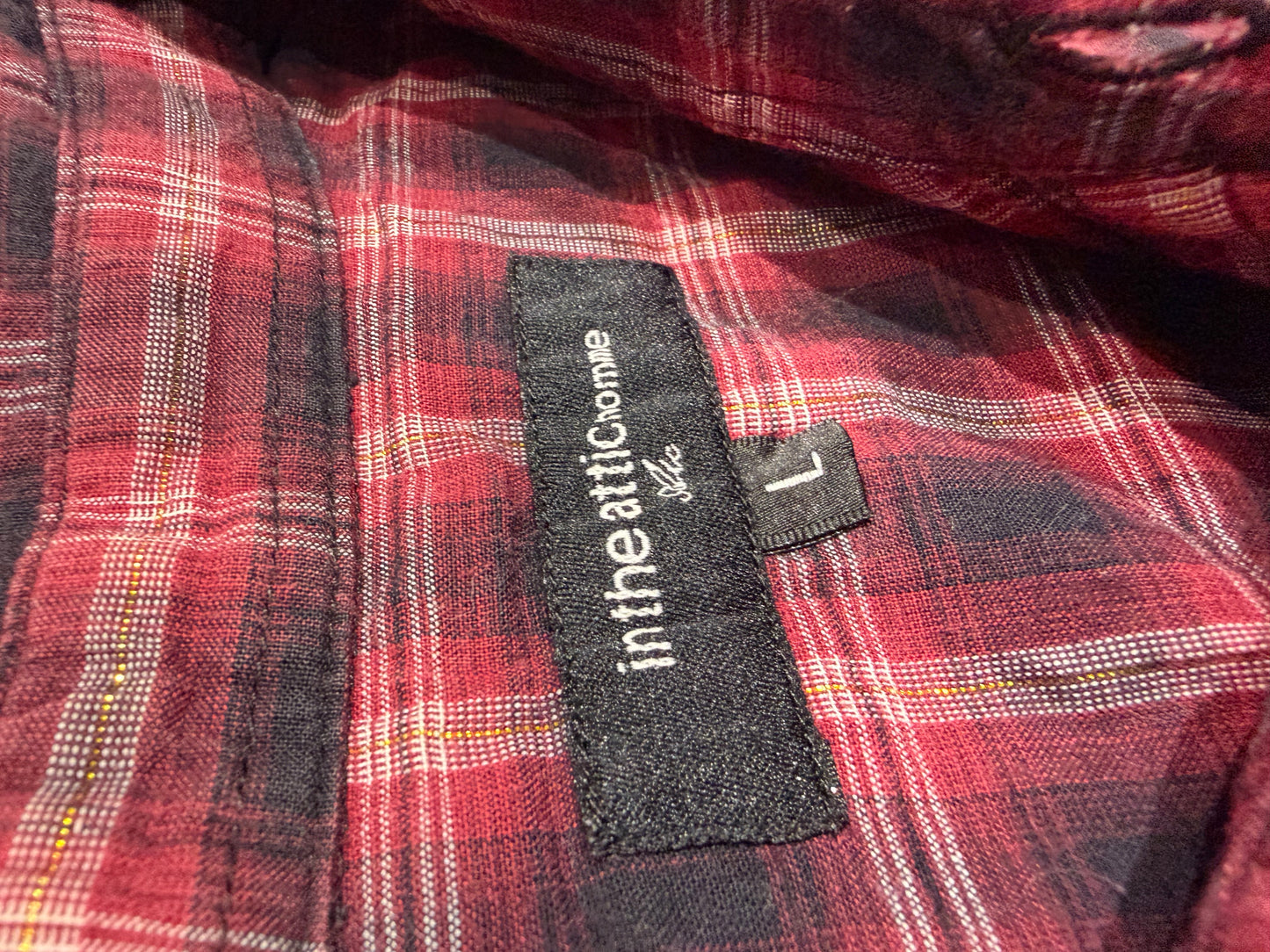 000’s In The Attic Plaid Flannel (M)