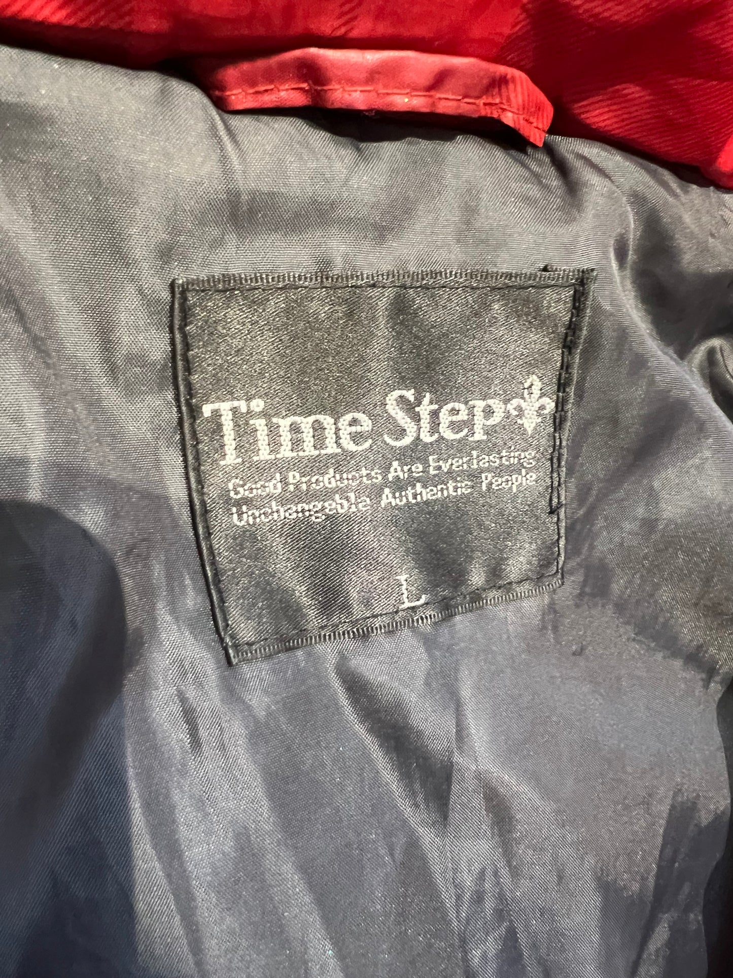 000’s Time Step Plaid/Check Fur Puffer