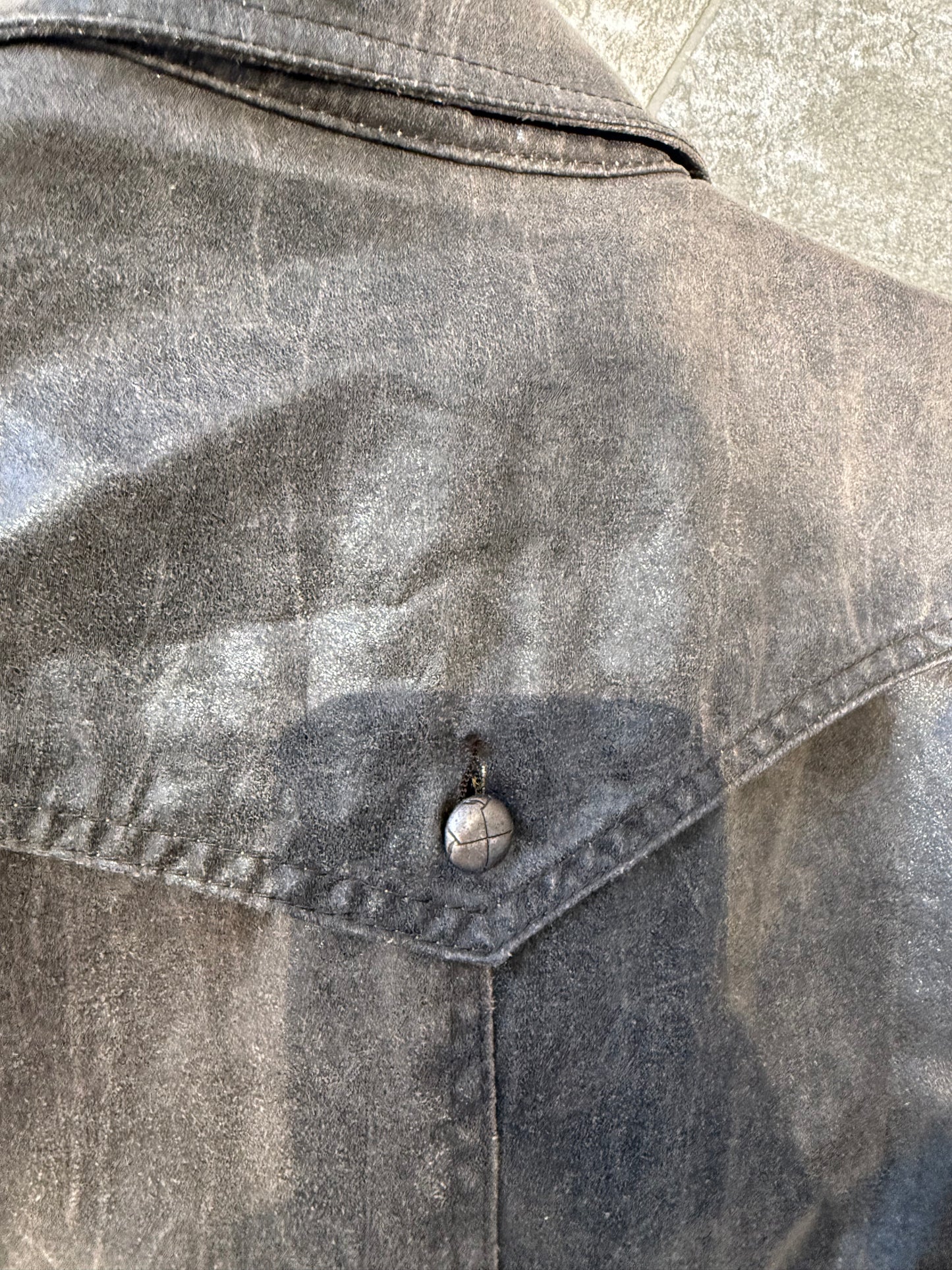 000’s Rielabo Leather Napoleon Jacket (S)