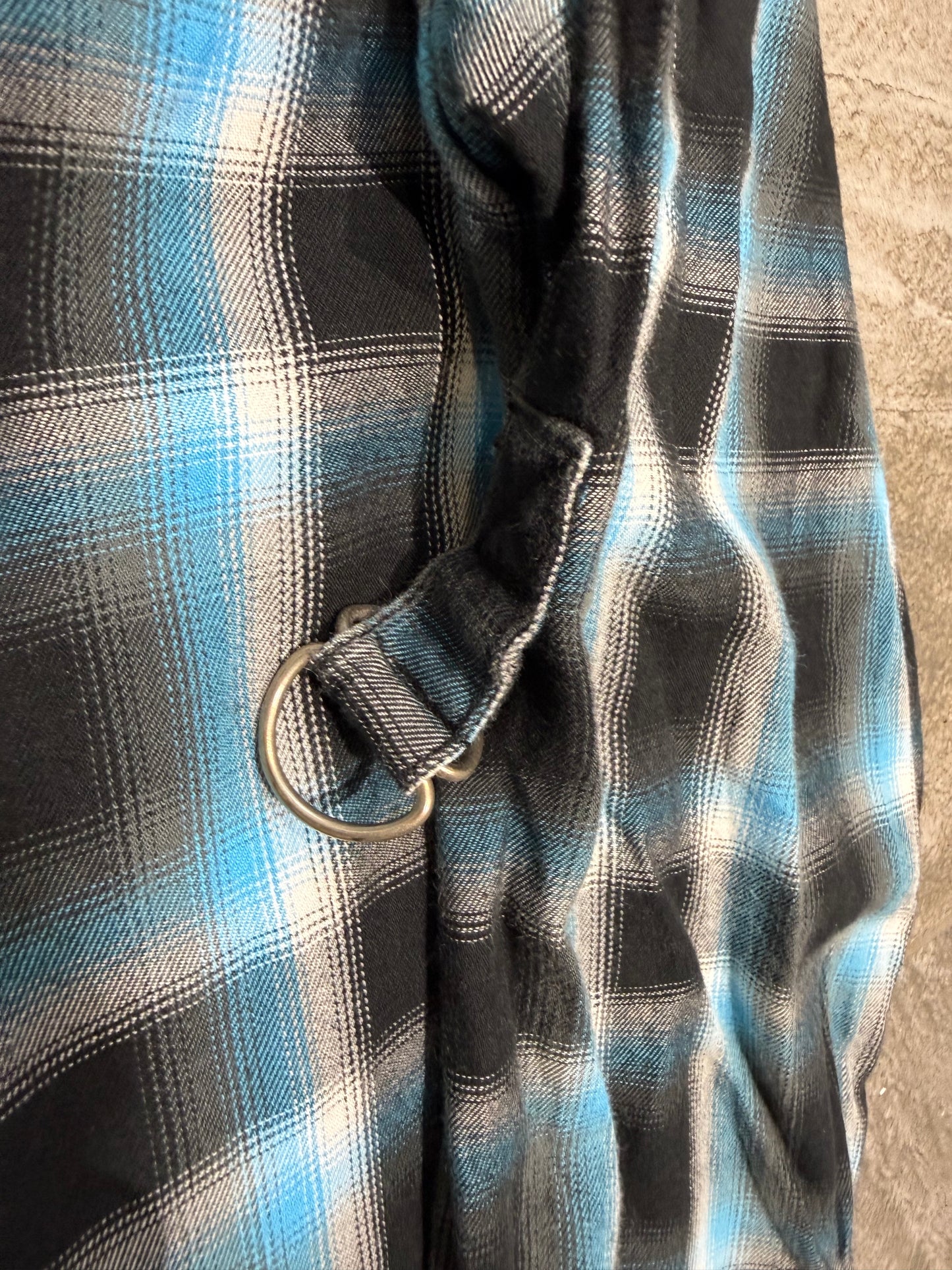 000’s Dadaist Union Jack Check Flannel Shirt (S)