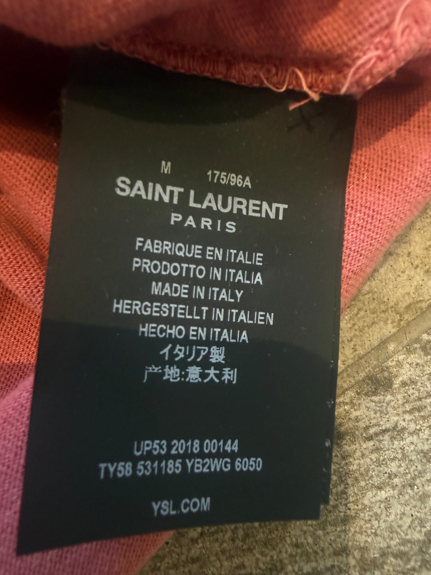 Saint Laurent River Gauche Tee (M)