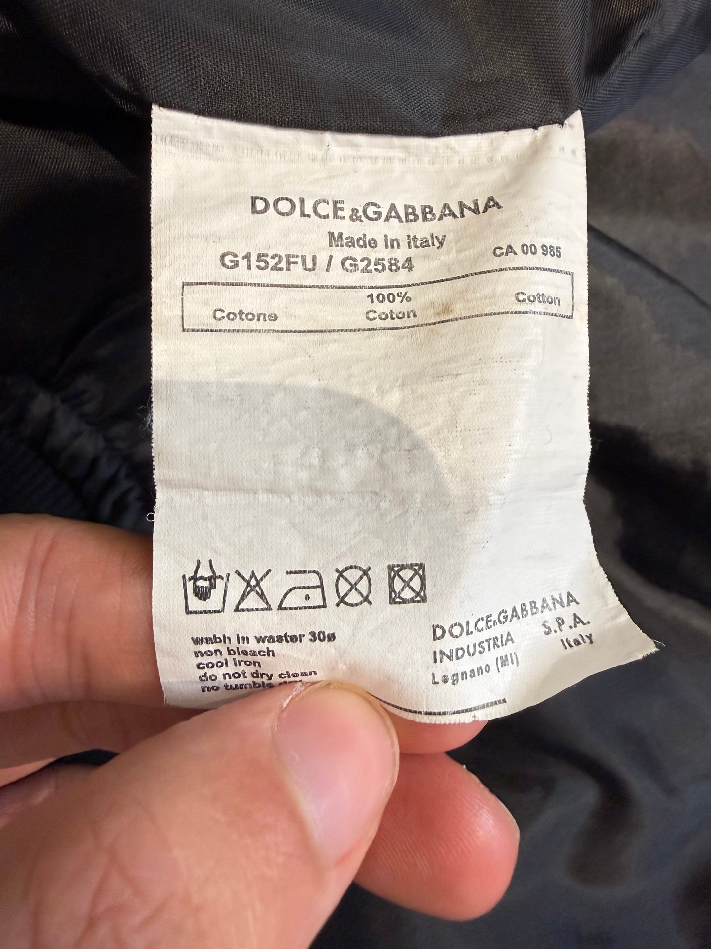 FW 2005 Dolce Gabbana Fur Collar Bomber Jacket (M)