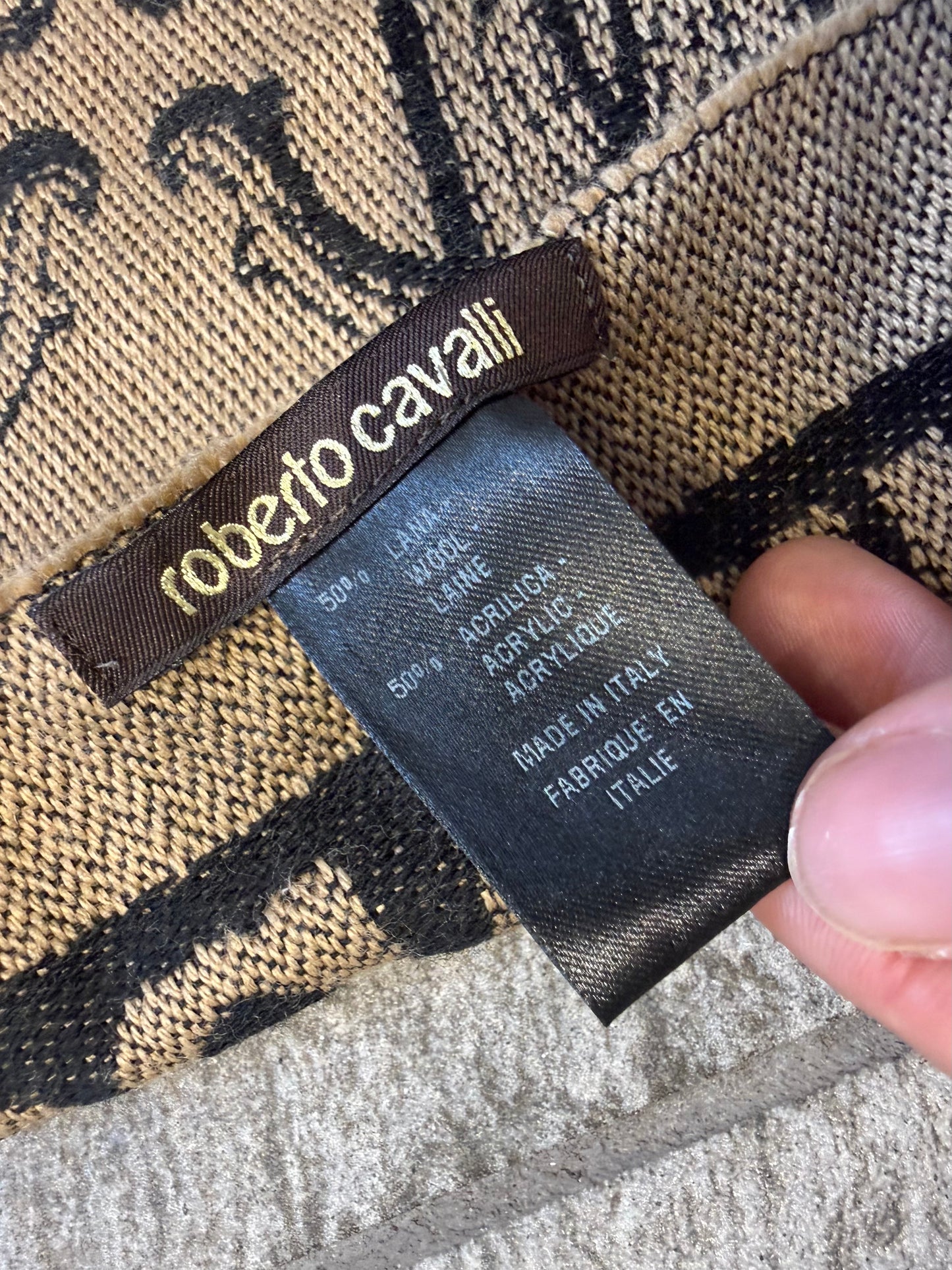 000’s Roberto Cavalli Leopard Scarf