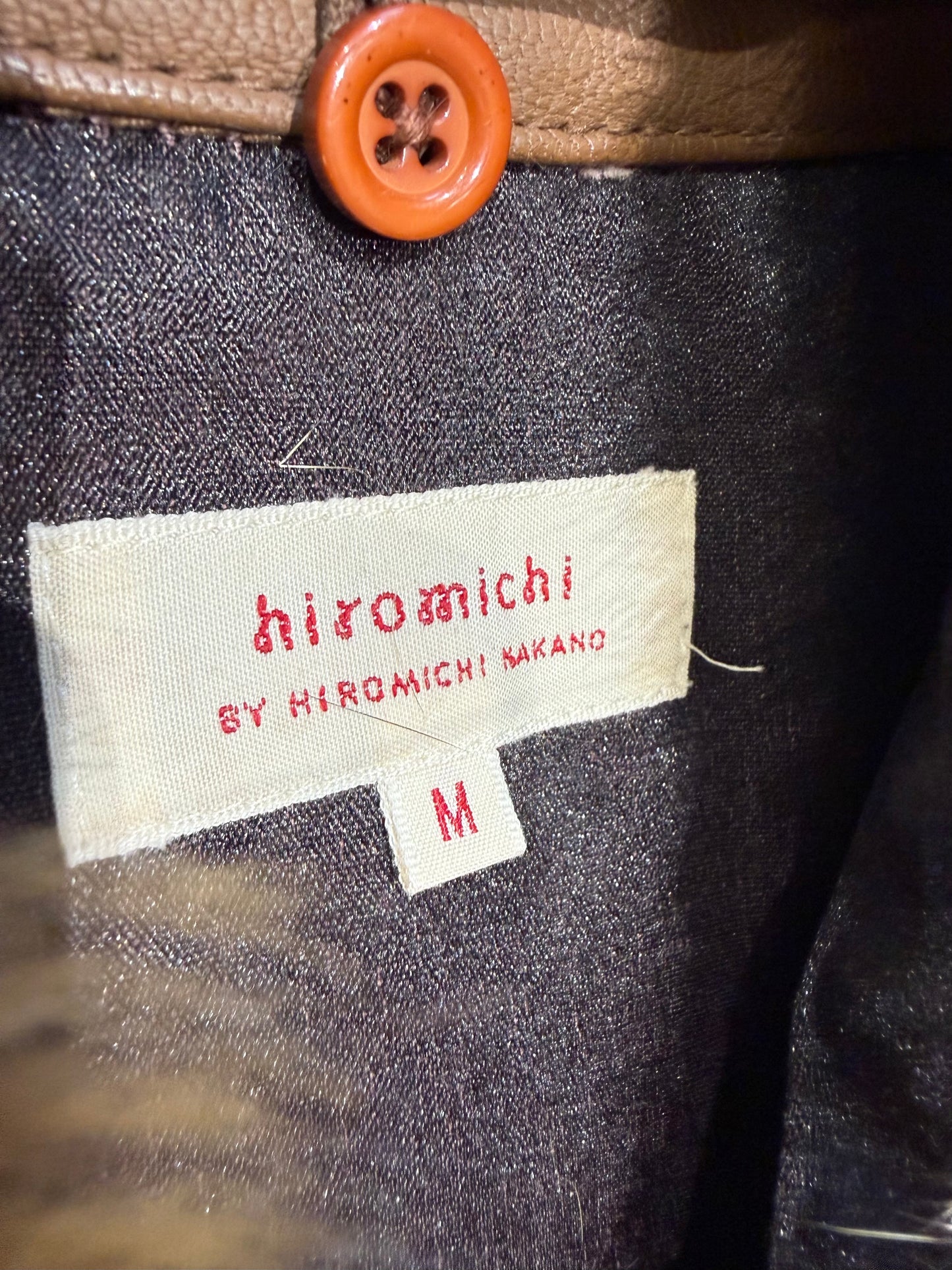 000’s Hiromichi Fur Collar Leather Jacket (M)