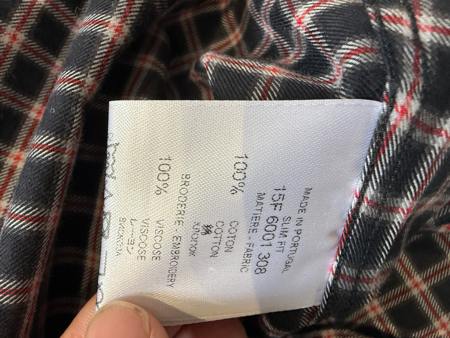 Givenchy Stars Plaid Shirt (S)