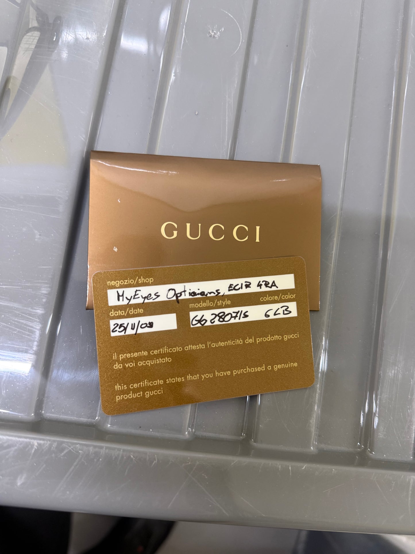 Gucci Wrap Around Sunglasses