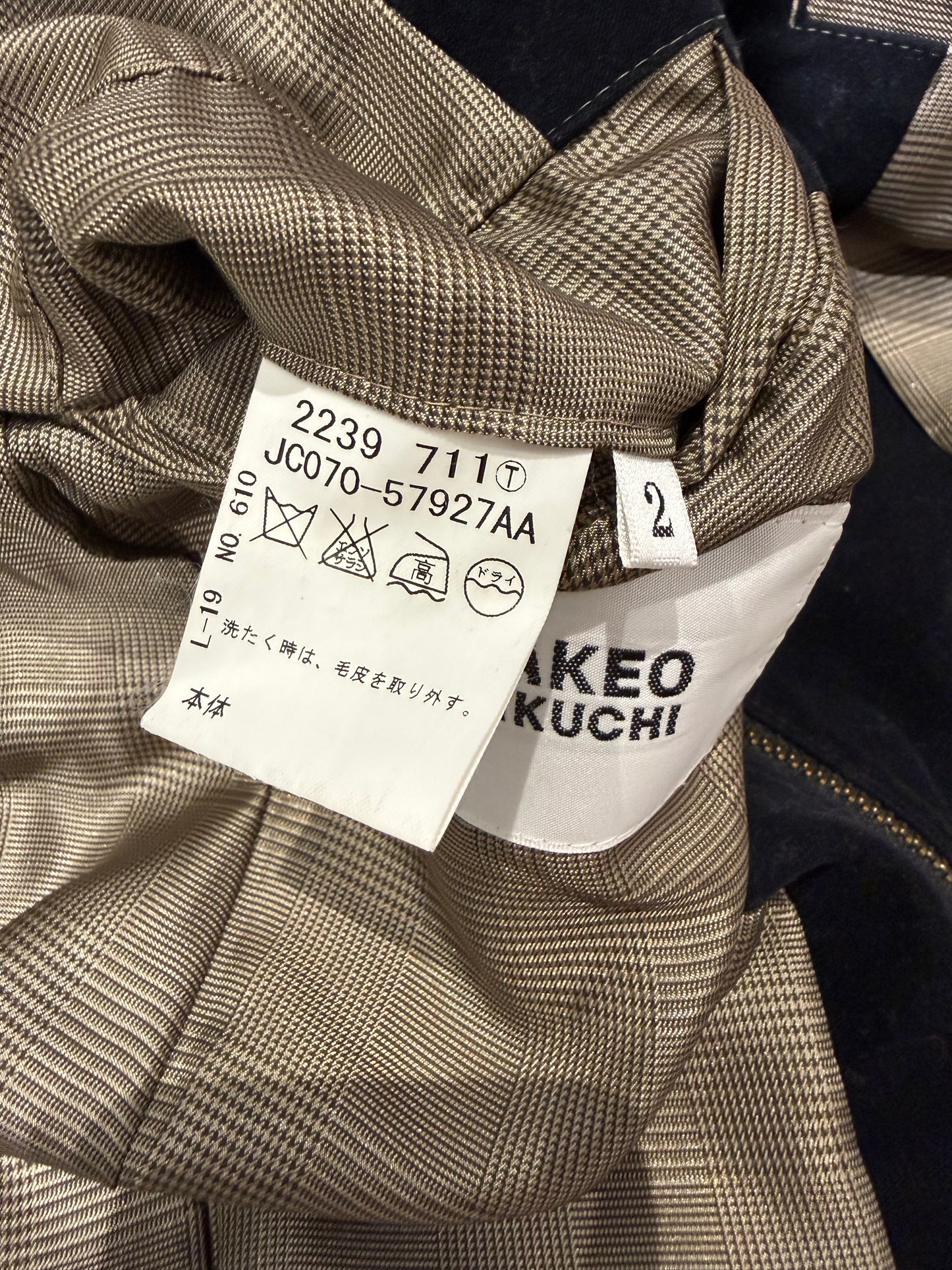 000’s Takeo Kikuchi Fur Collar Coat (S)