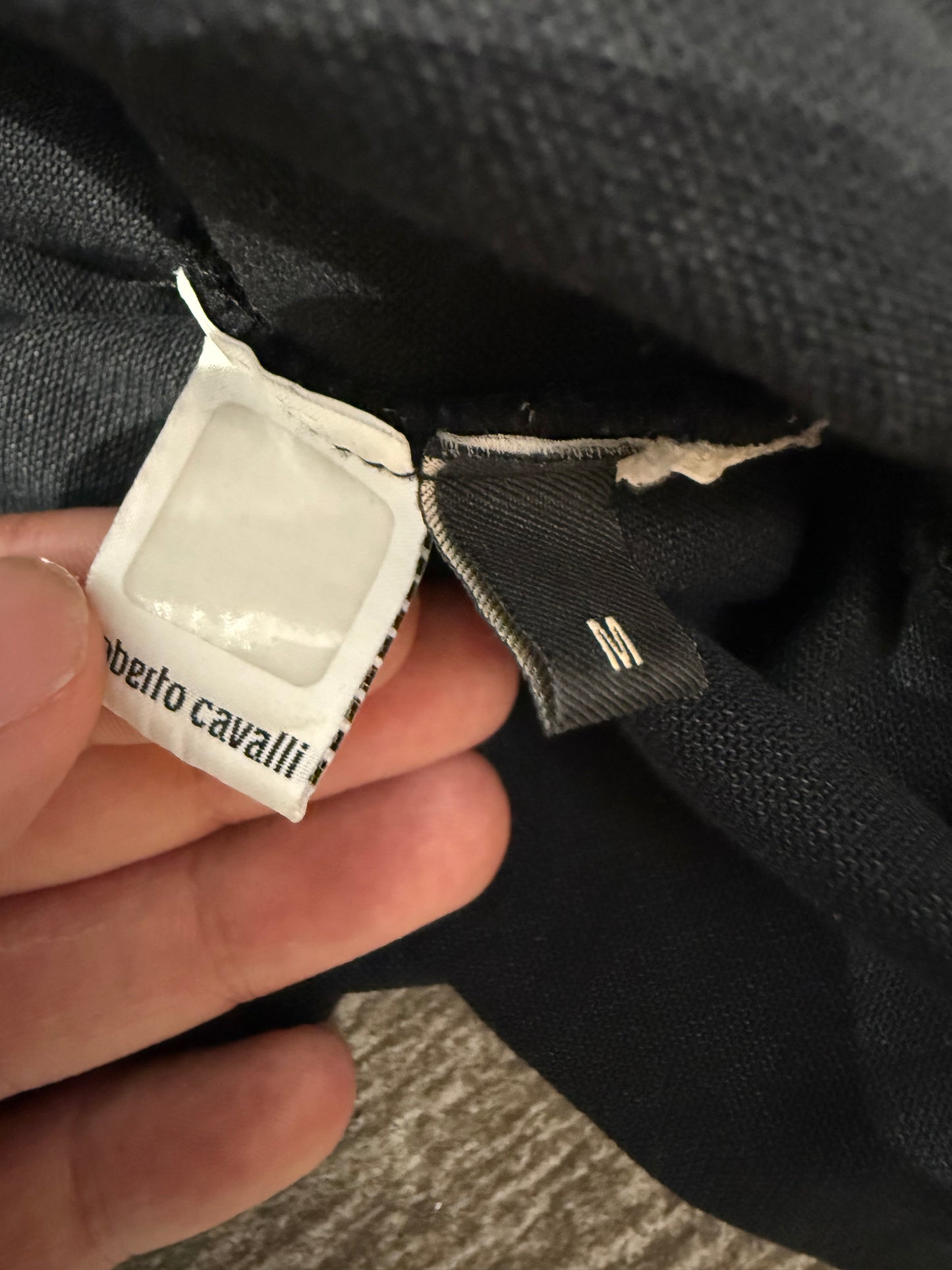 Roberto Cavalli Zip Polo Shirt (M)
