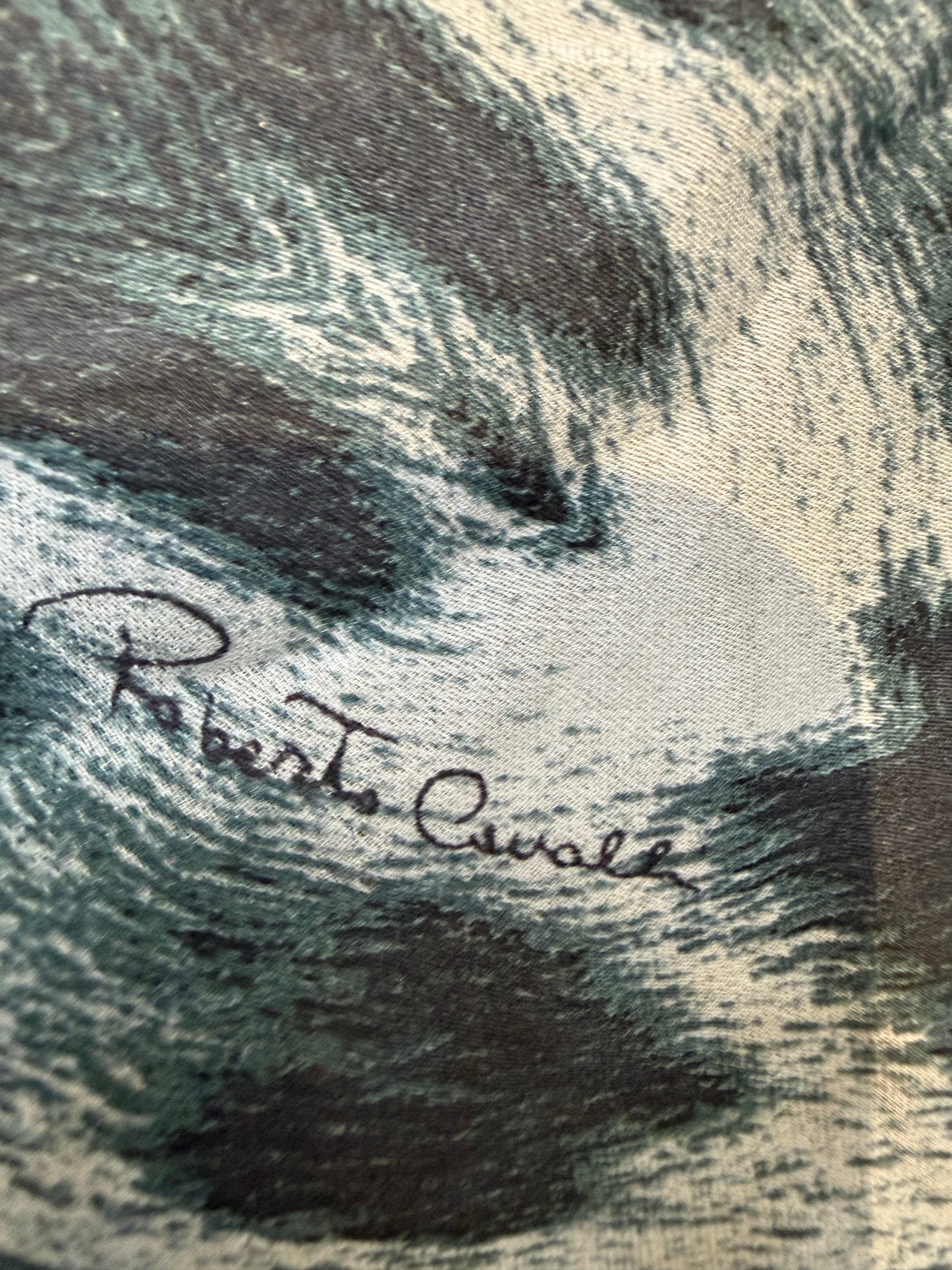 000’s Roberto Cavalli Leopard Print Scarf