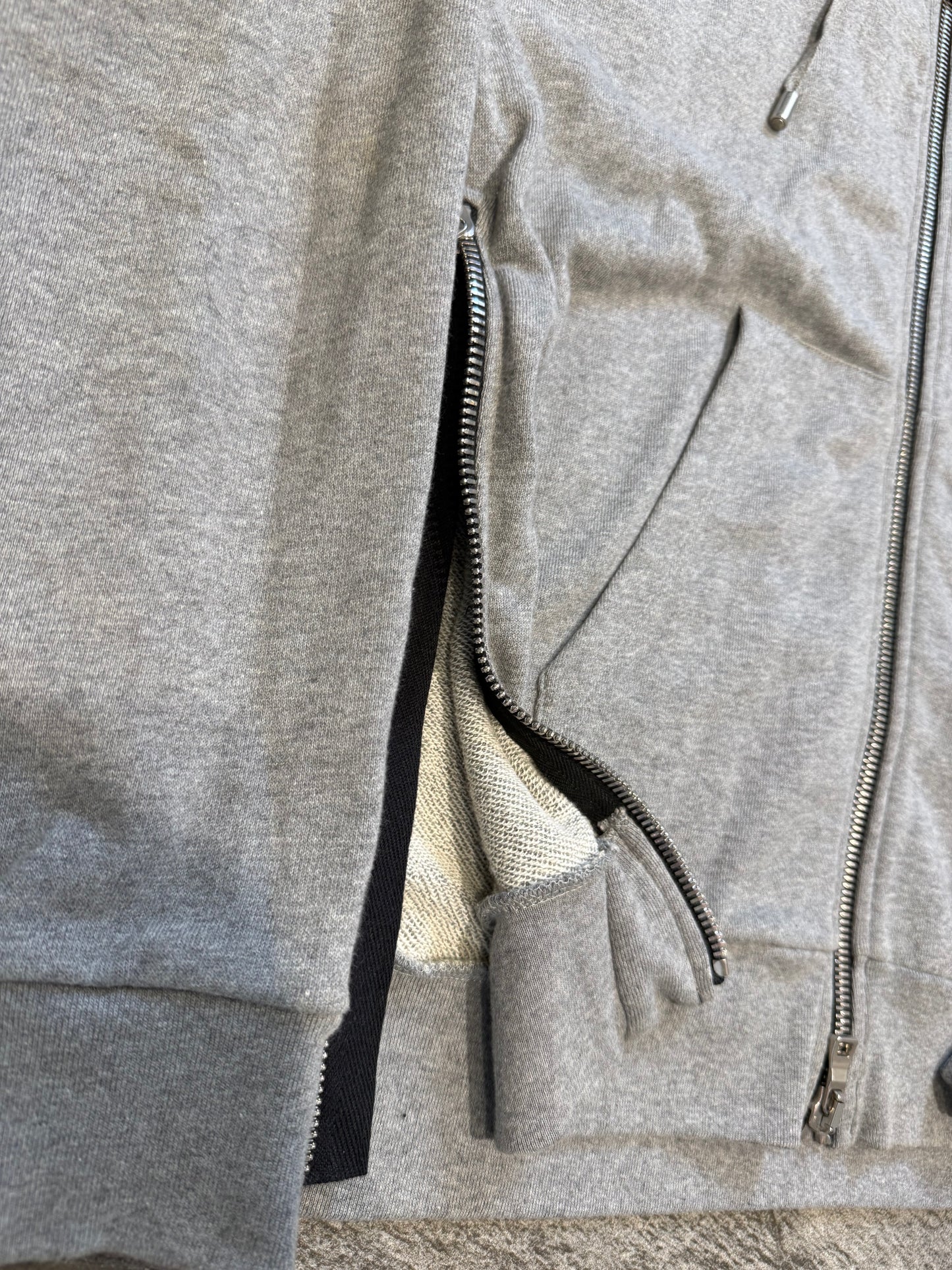 Balmain Side Zip Hoodie (M)