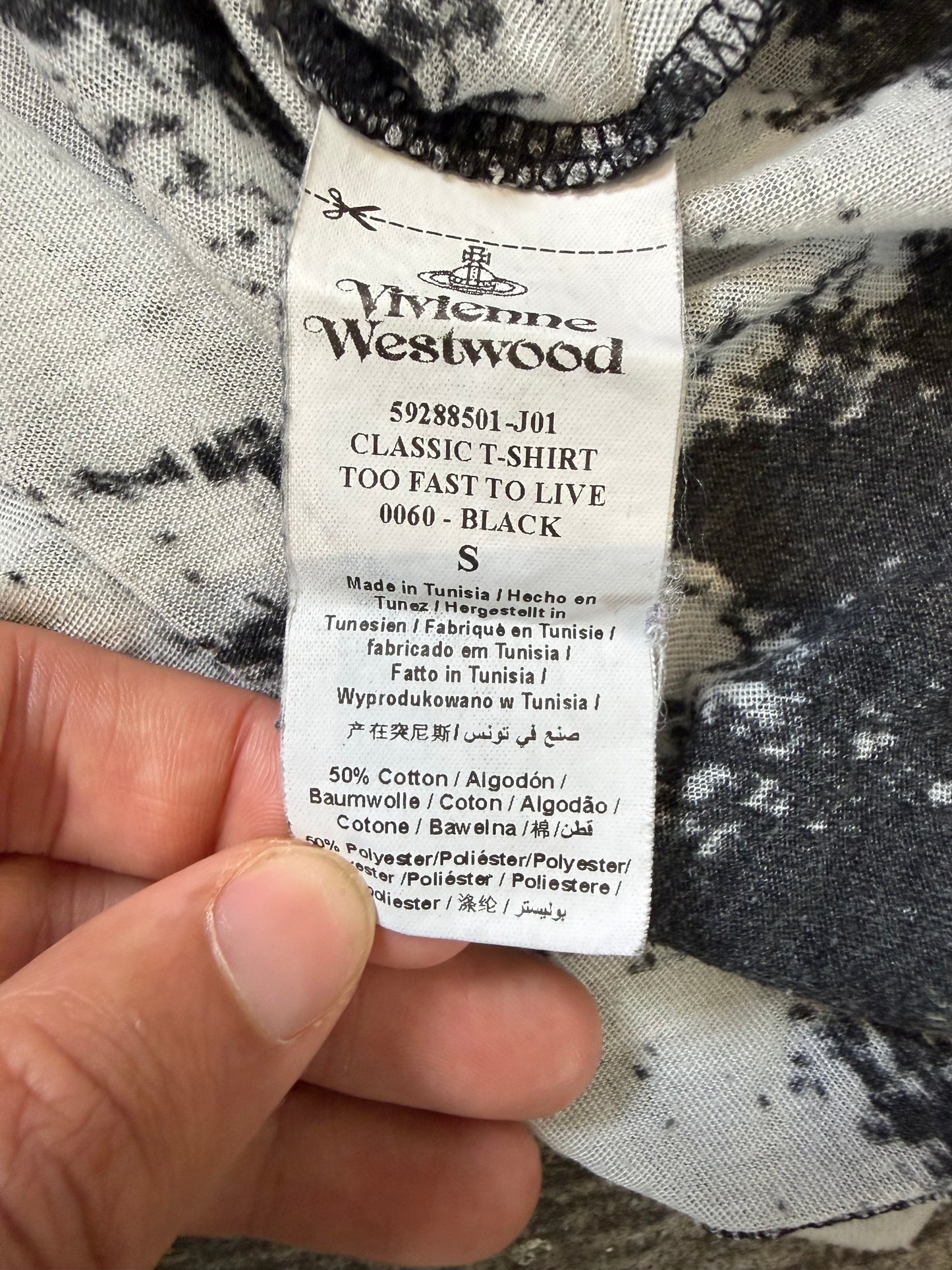 Vivienne Westwood Too Fast To Live Too Young To Die Tee (S)