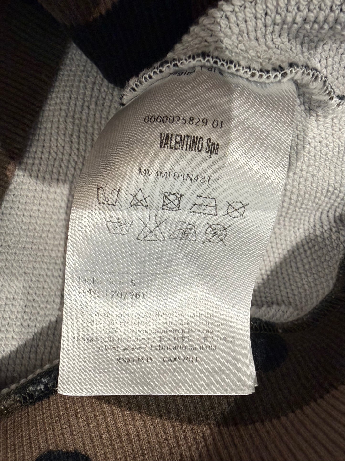 Valentino Mariposa Camo Jumper (S)
