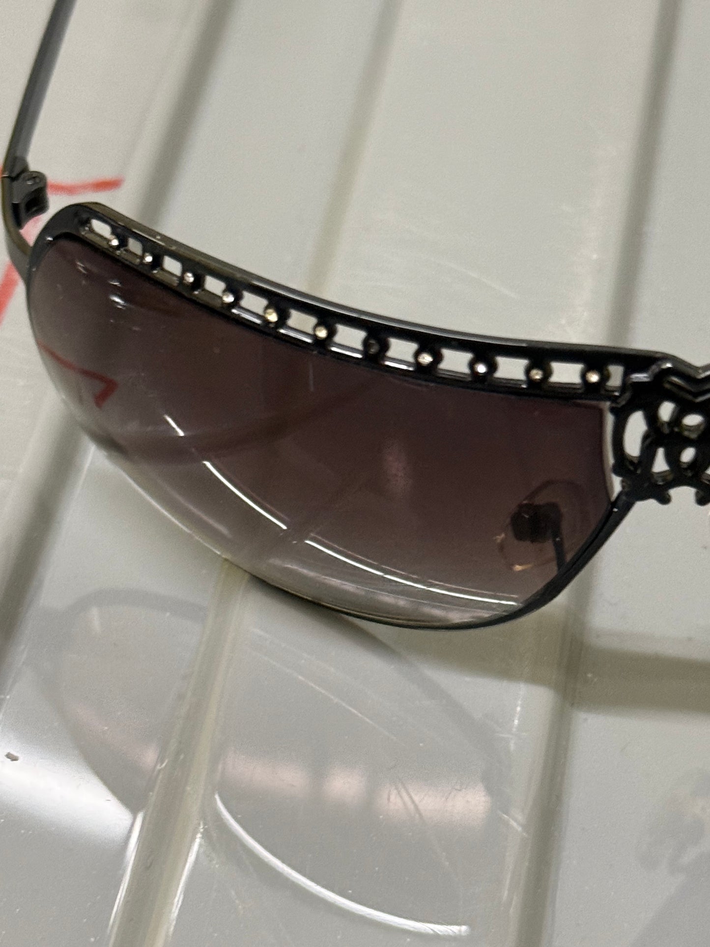 000’s Karl Kani Rhinestone Aviator Sunglasses