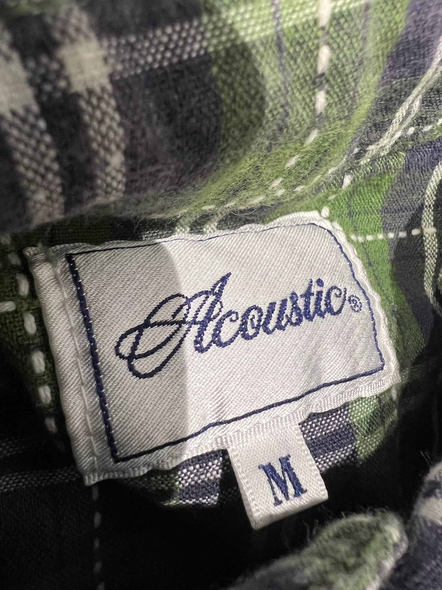 000’s Acoustic Detroit Checkered Flannel (S)
