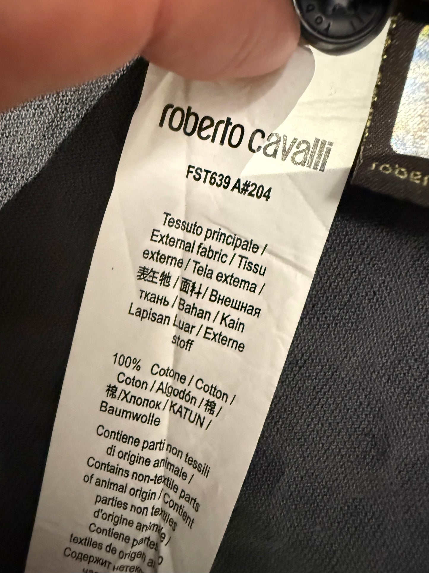 000’s Roberto Cavalli Leopard Polo (M)