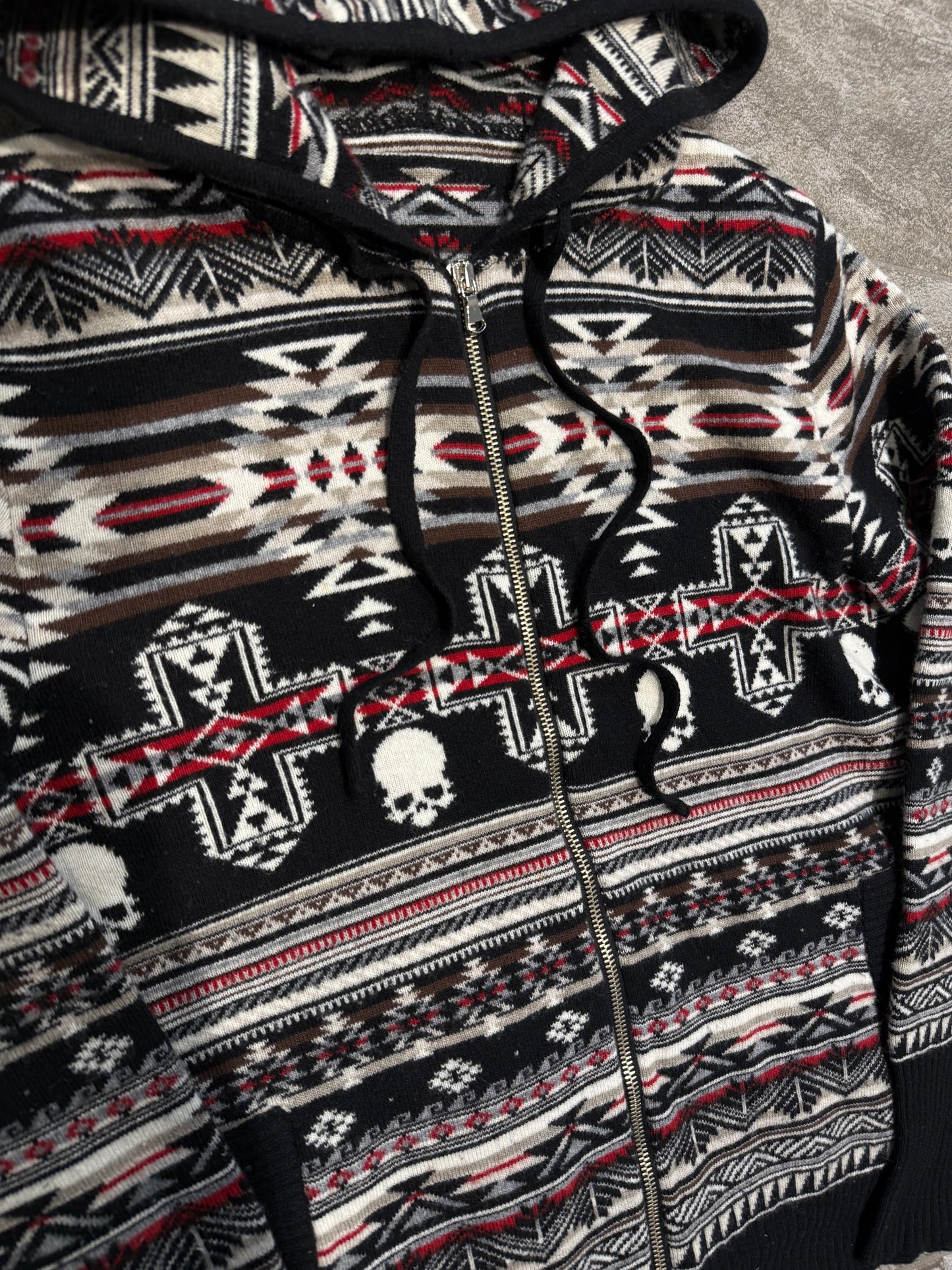 000’s Gemma Huomo Skull Print Hoodie (S)