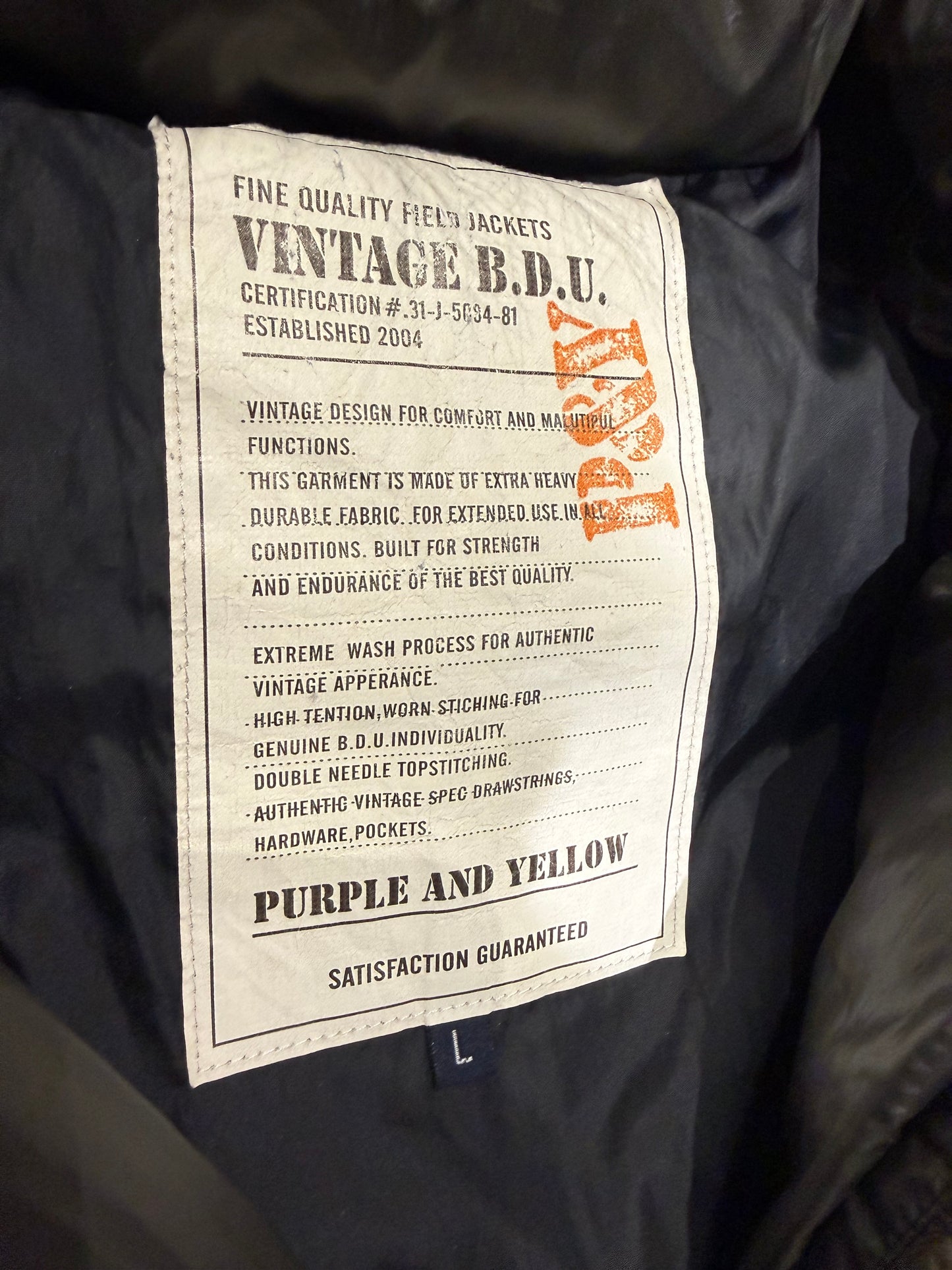 000’s BDU Fur Hood Puffer (M)