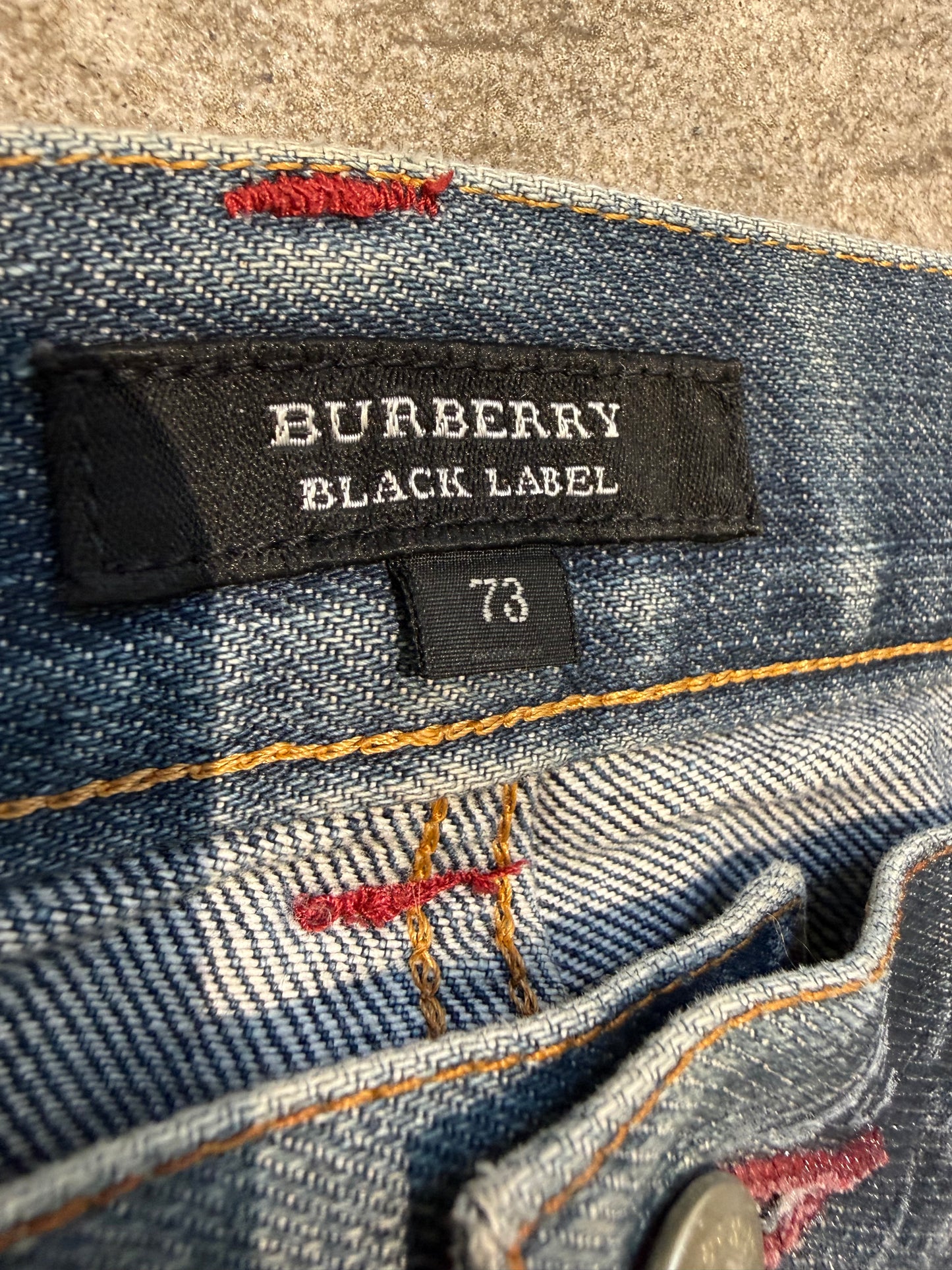 000’s Waxed Burberry Jeans (30”)