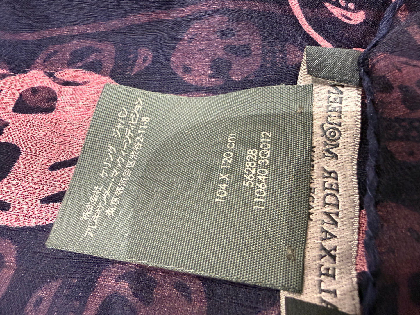 Alexander McQueen Silk Skull Scarf