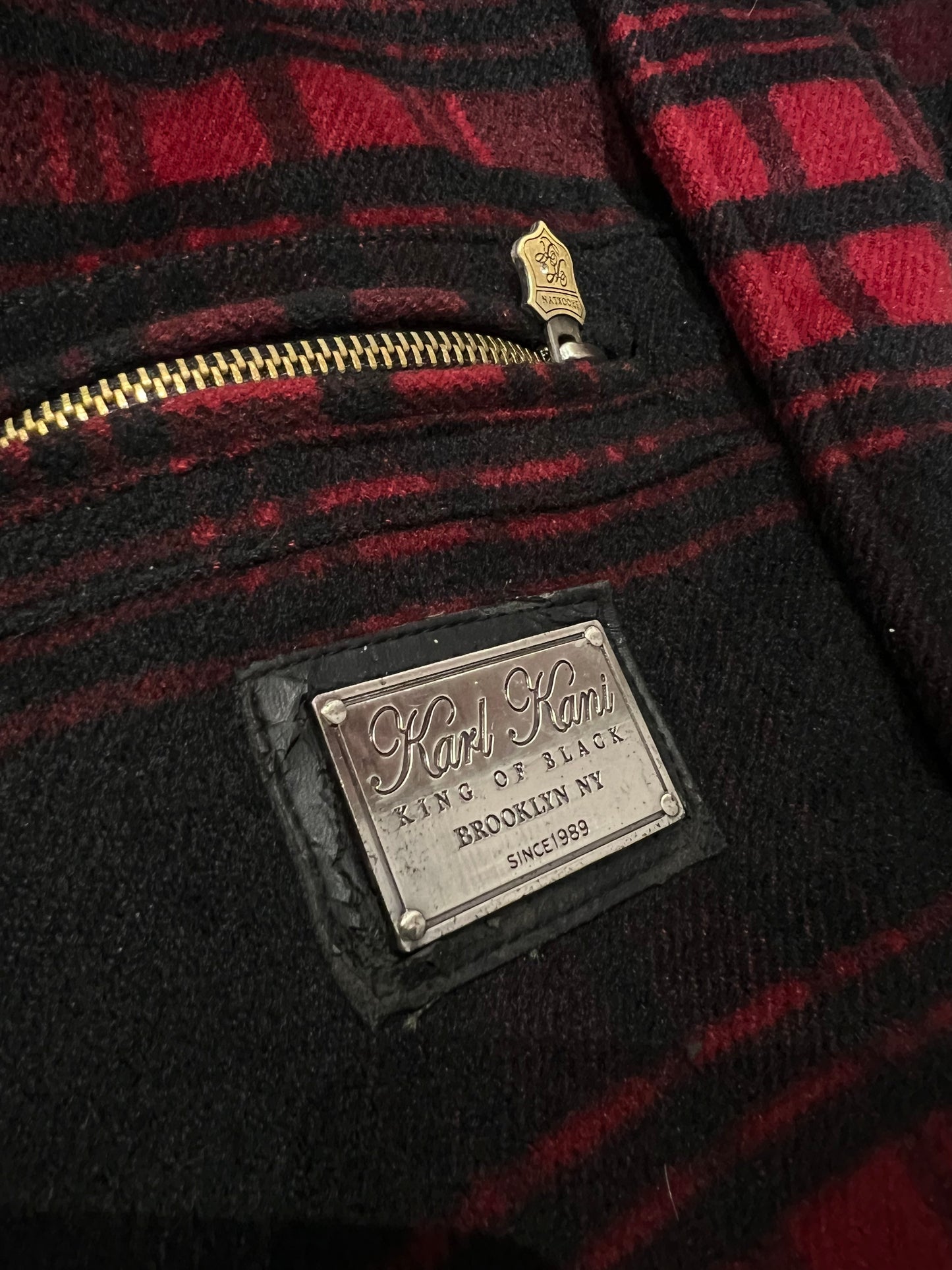 000’s Karl Kani Checkered Bono Hoodie (Small)