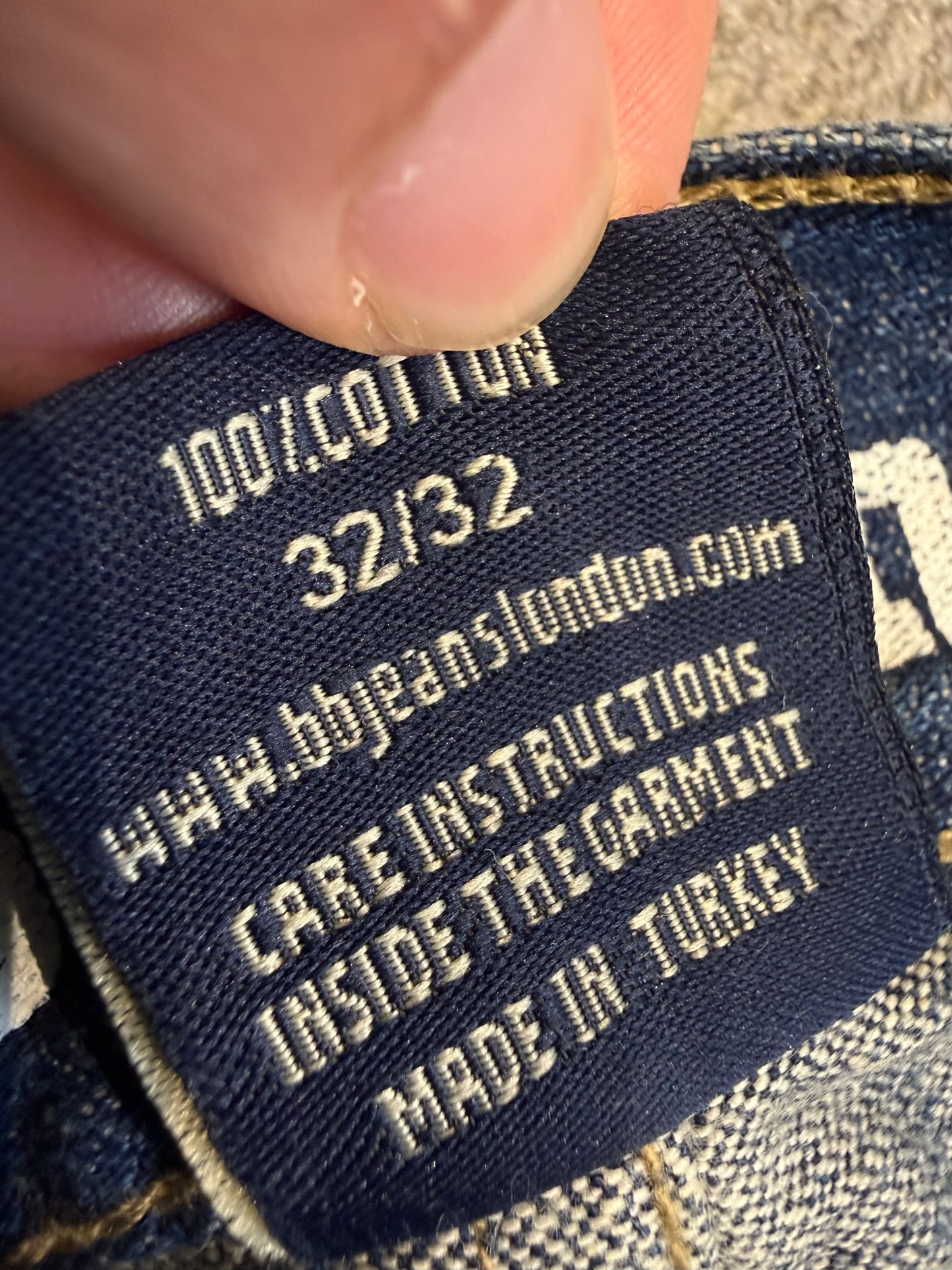 000’s BB London Union Jack Jeans (32”)
