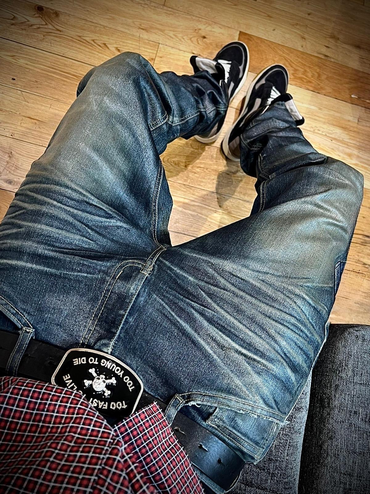000’s Waxed Michael Klein Homme Jeans (32”)
