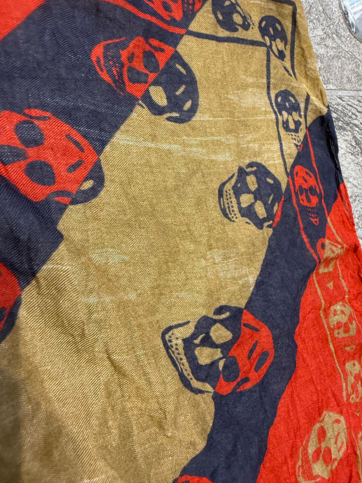 000’s Alexander Mcqueen Union Jack Silk Scarf