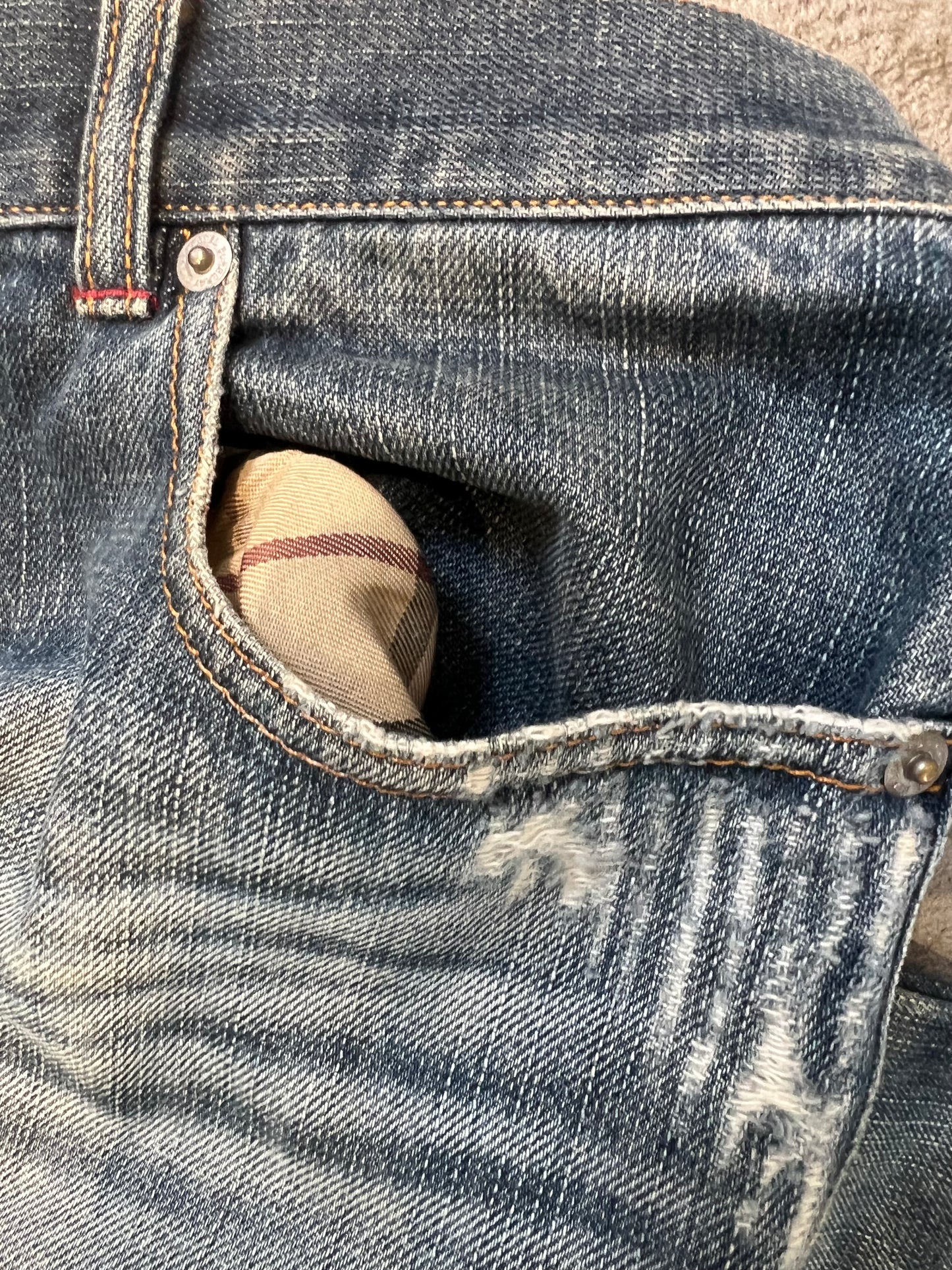 000s Burberry Black Label Denim Jeans