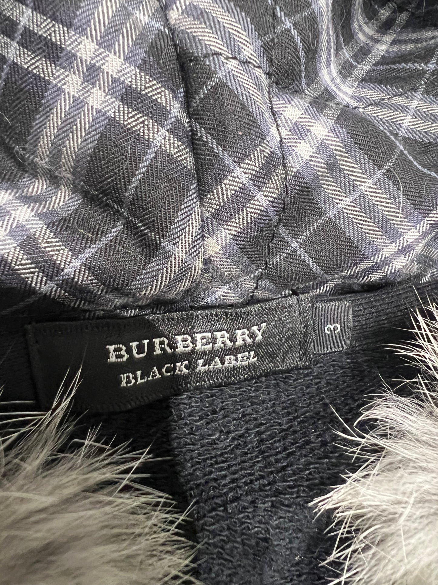 000’s Burberry Fur Hoodie