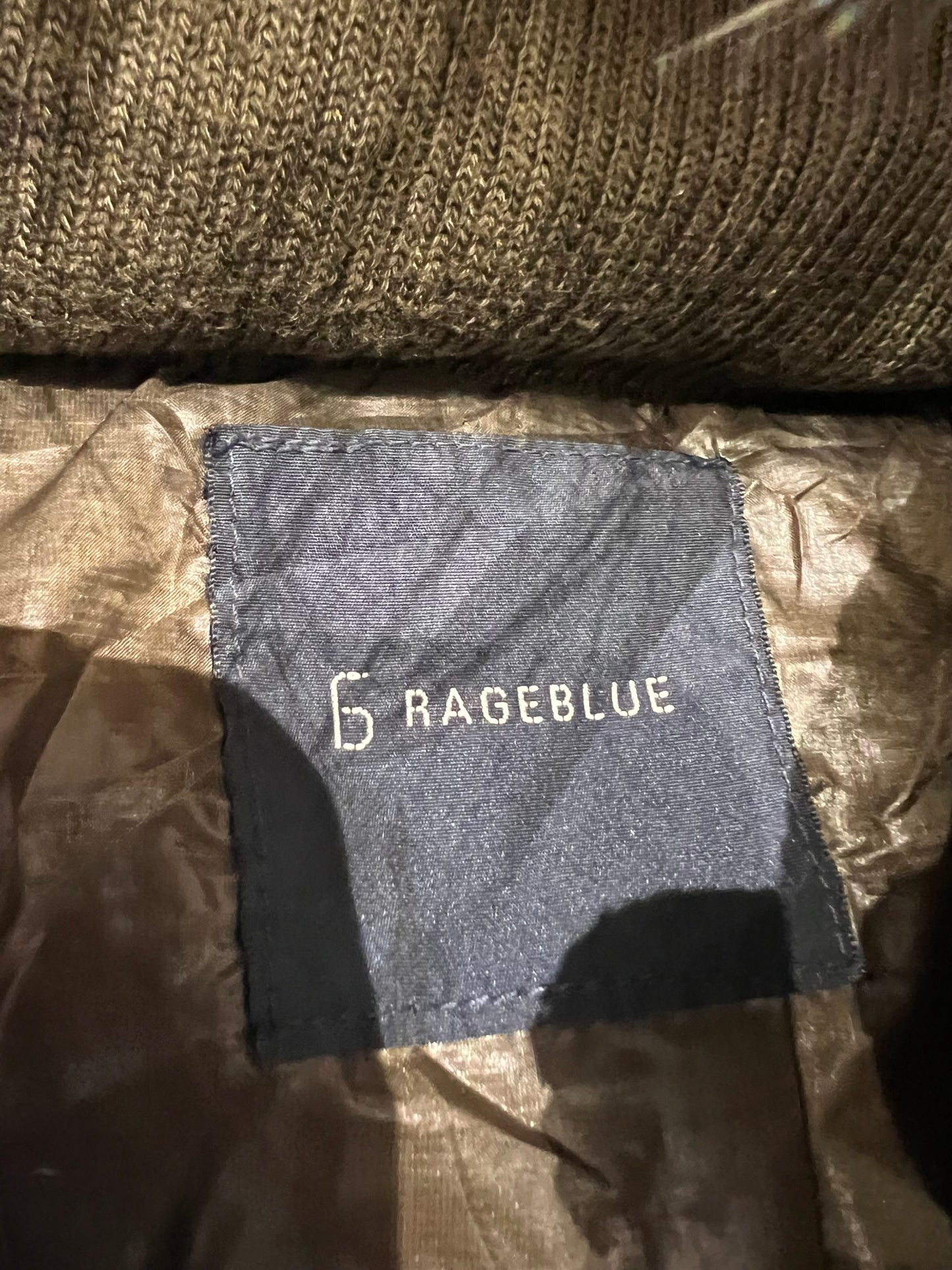 000’s Rage Blue Fur Hood Puffer (S)