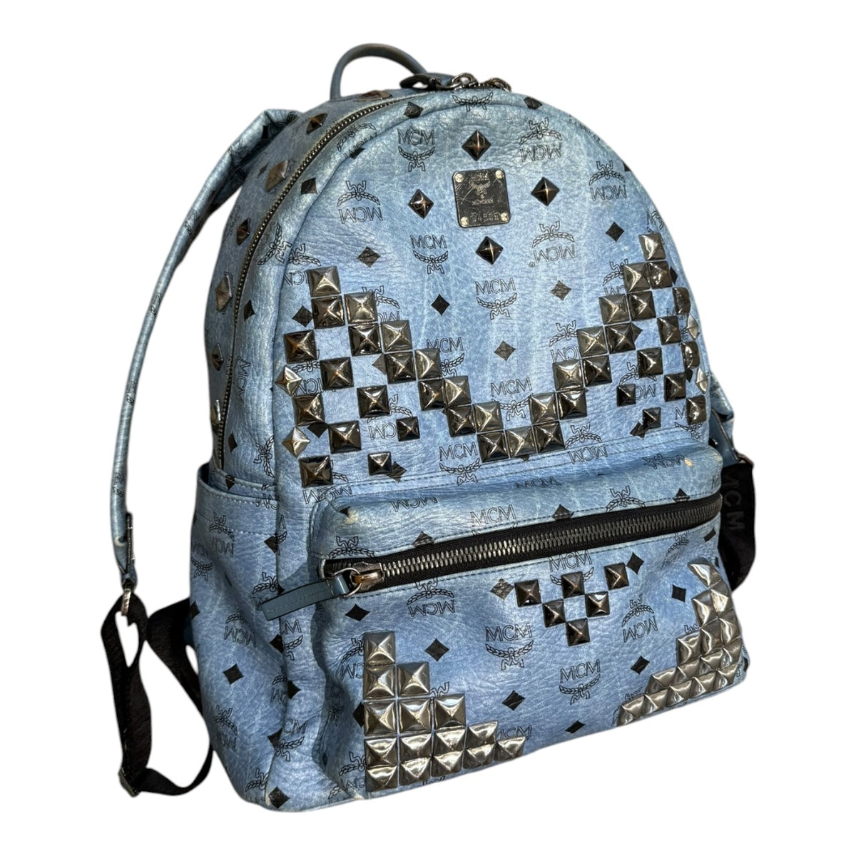 MCM Visetos Studded Stark Backpack