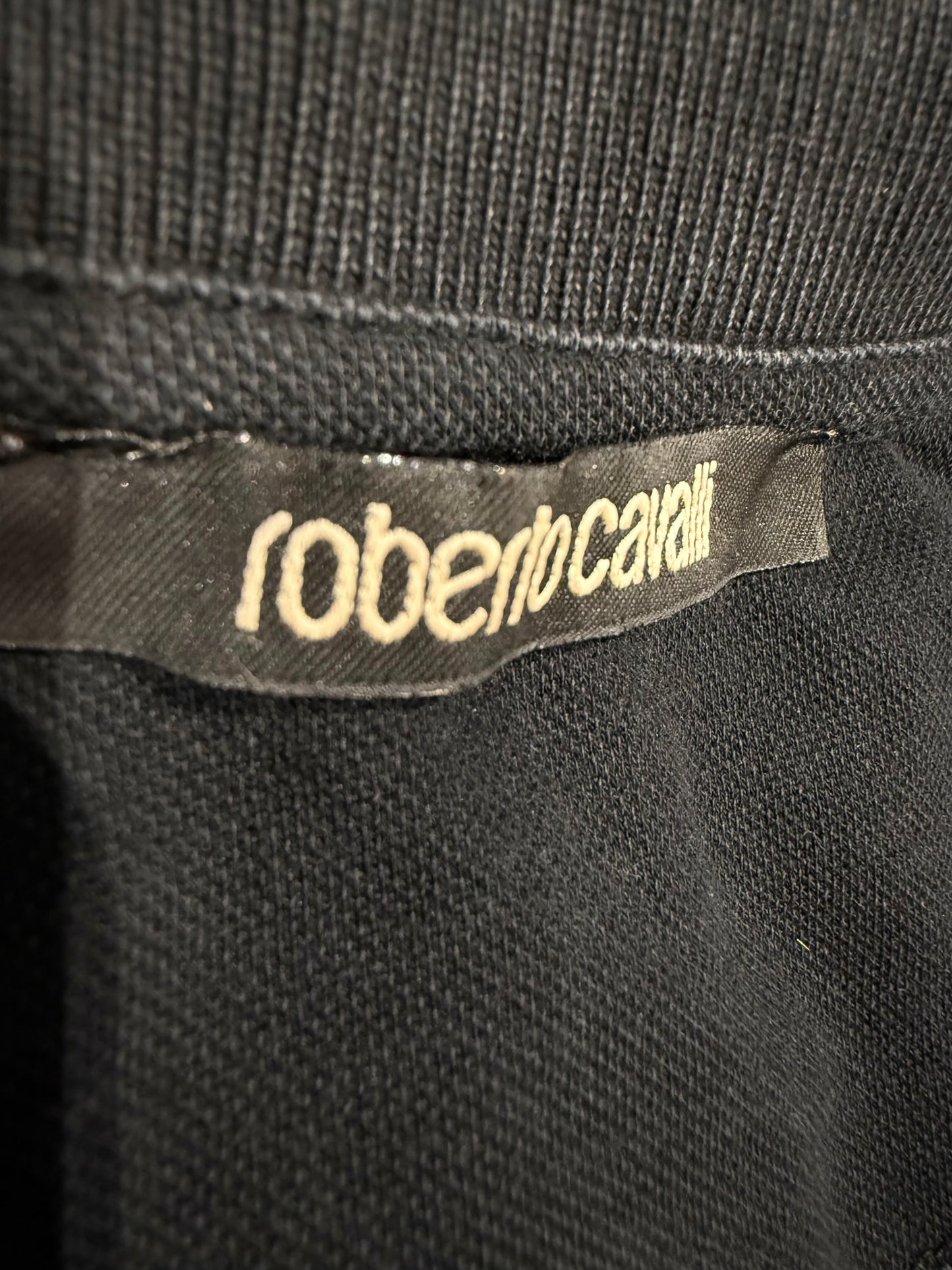 Roberto Cavalli Zip Polo Shirt (M)