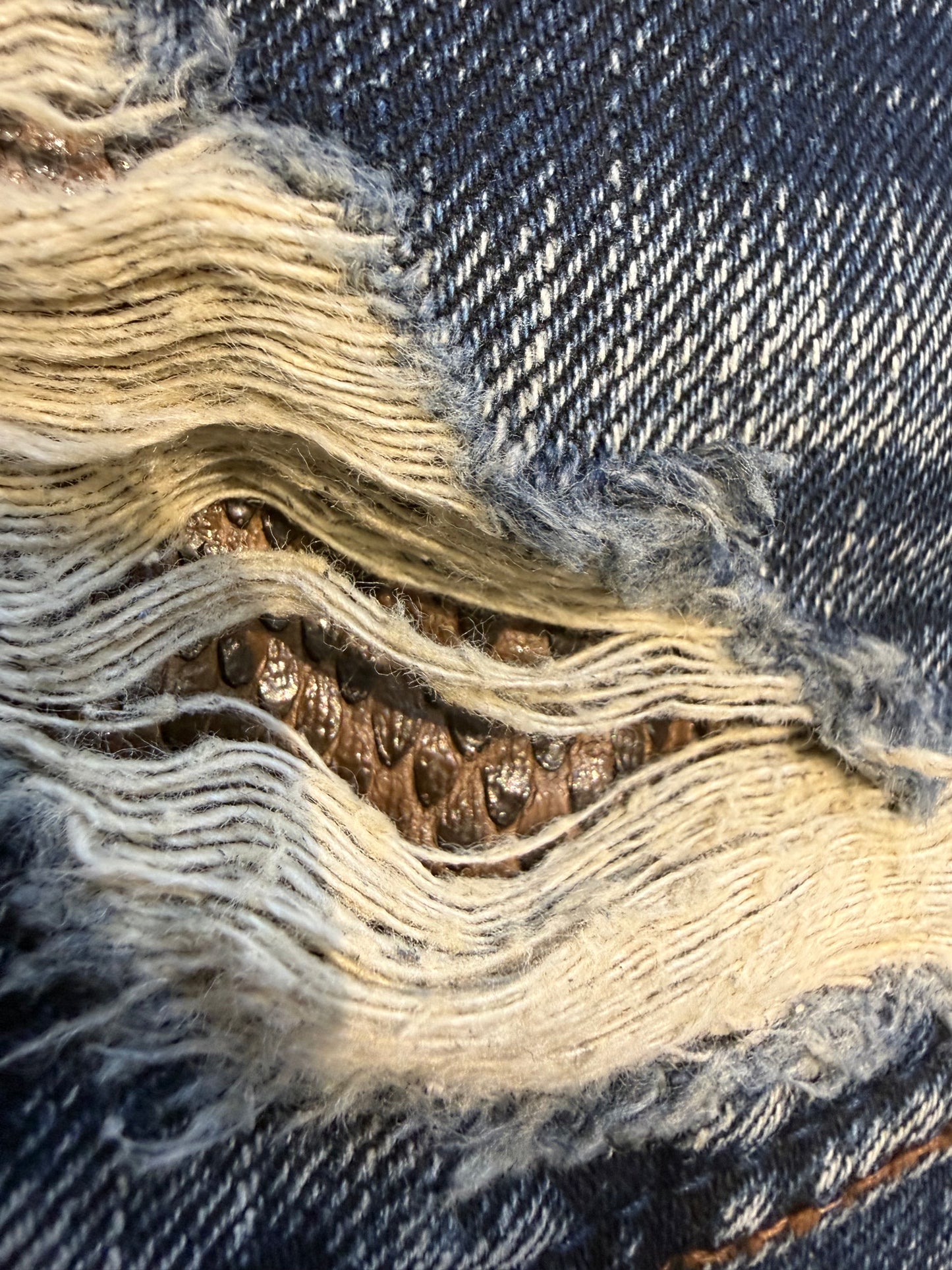 000’s Nicole Snakeskin Bootcut Jeans (31”)