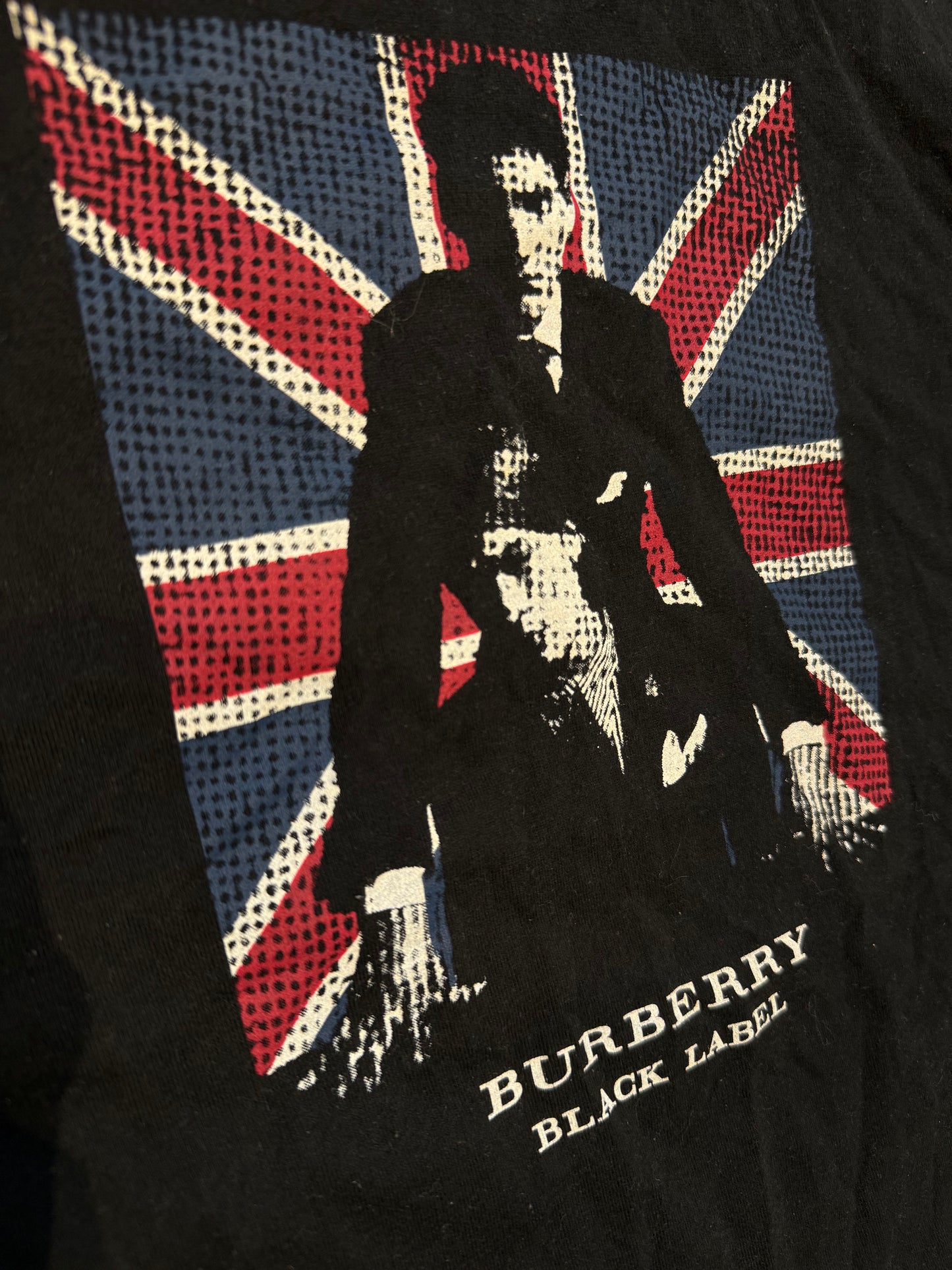 000’s Burberry Union Jack Tee (M)