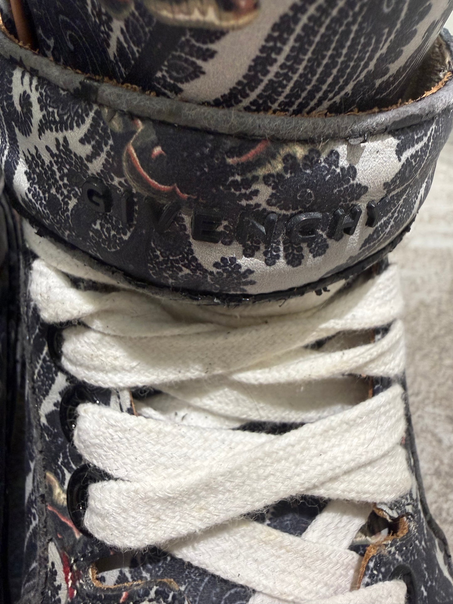 Givenchy Tyson Paisley Moth High Tops (EU 41 - UK 7) Fits 7.5
