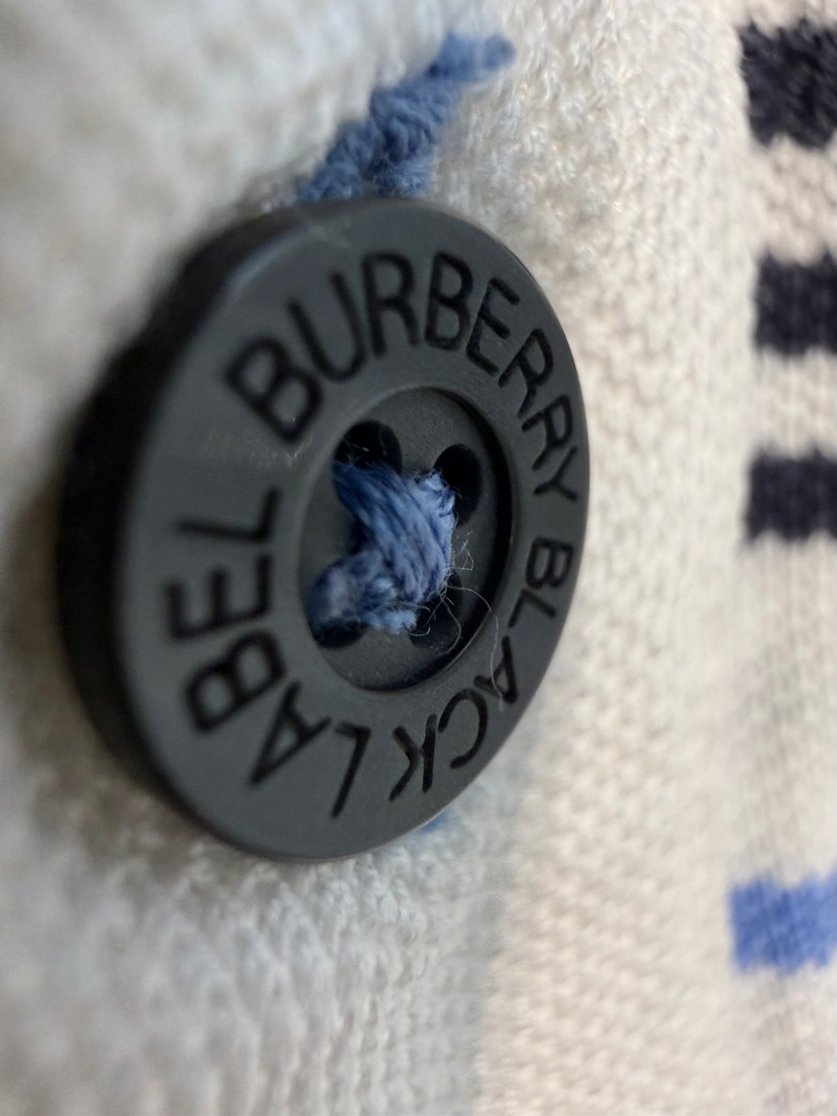 000’s Burberry Striped Polo (M)
