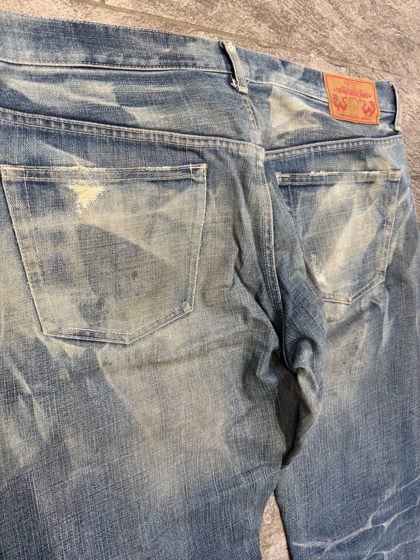 000’s Takeo Kikuchi Distressed Jeans (35”)