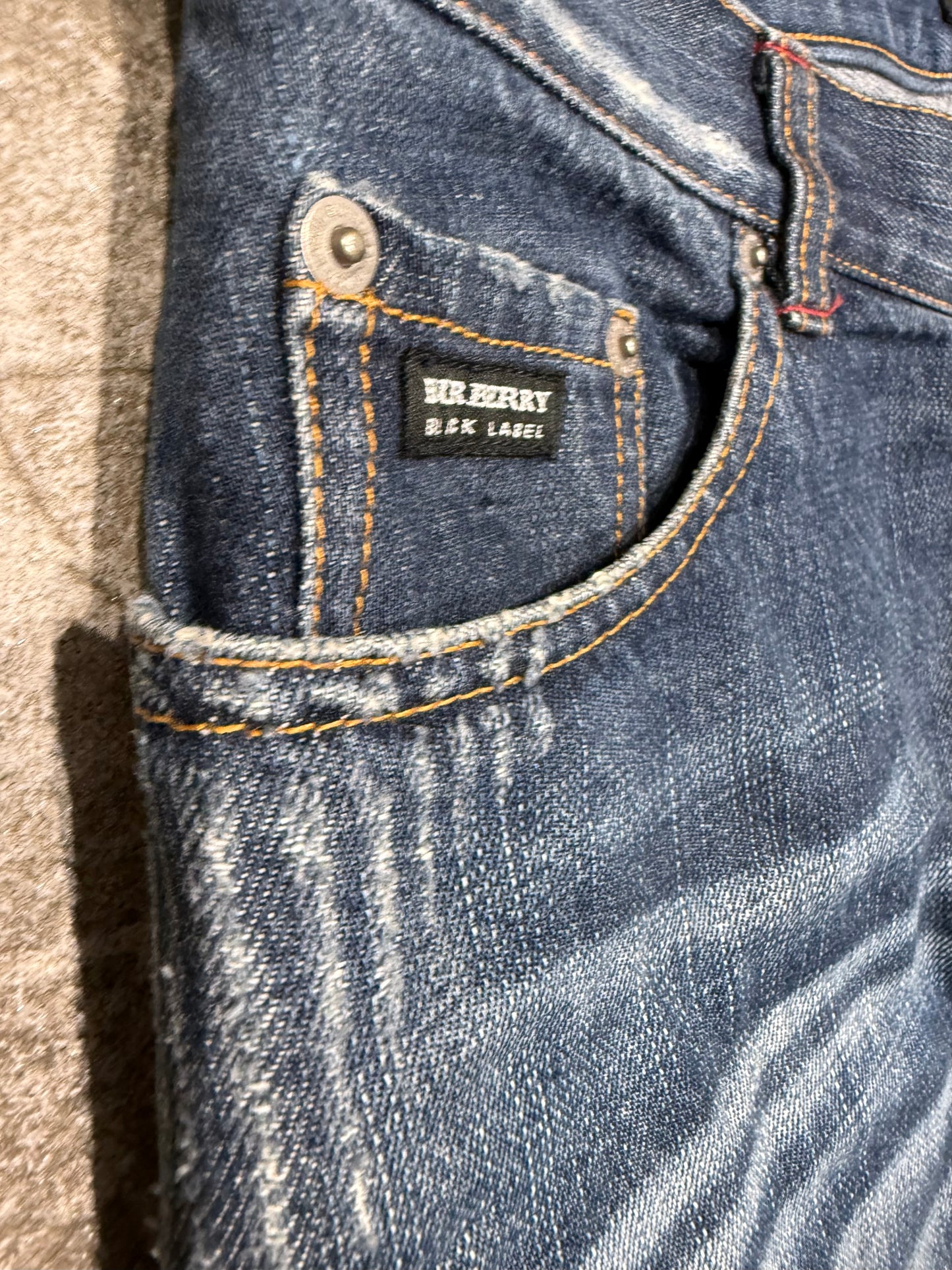 000’s Burberry Grid Jeans (33”)