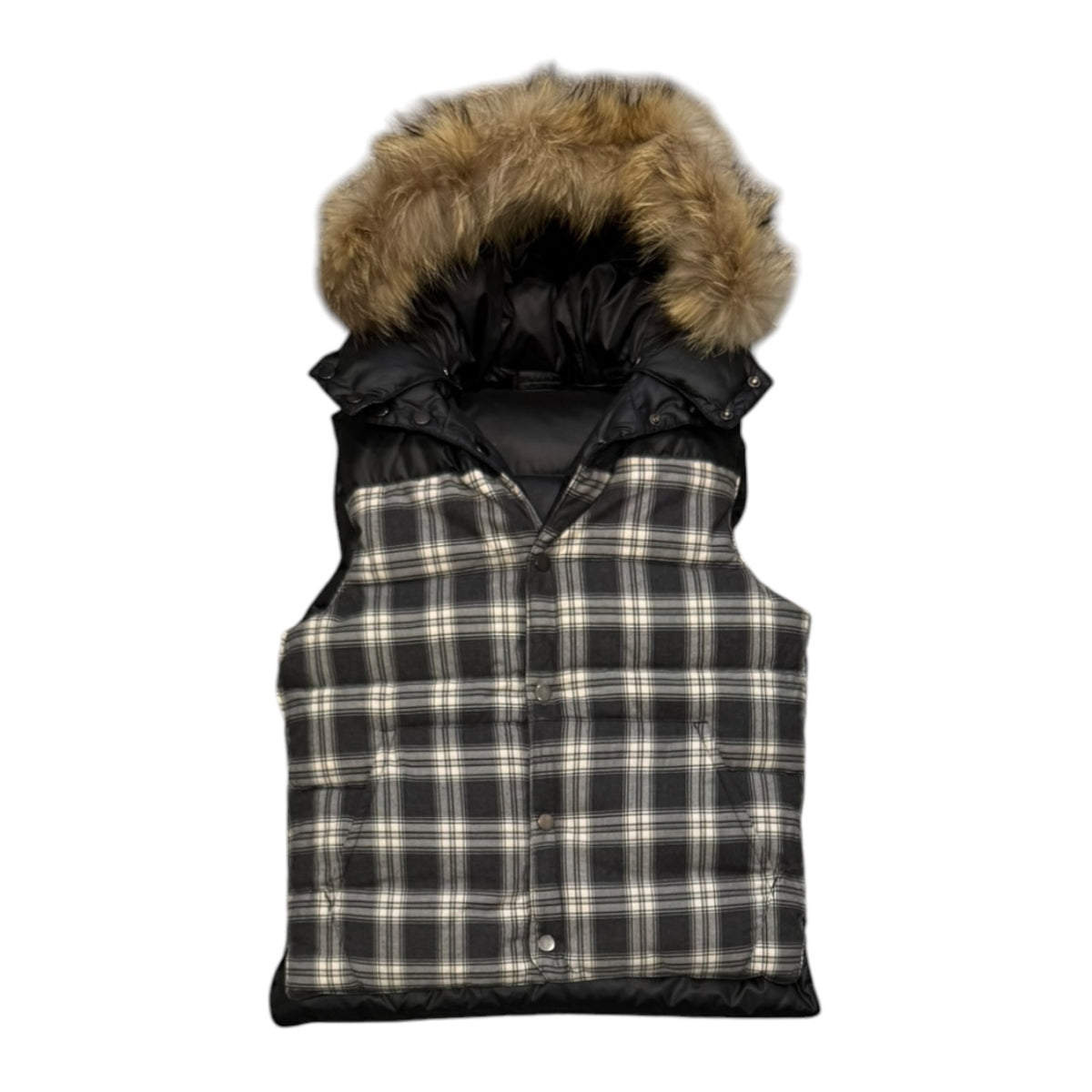 000’s Bigi Fur Hooded Gilet (S)
