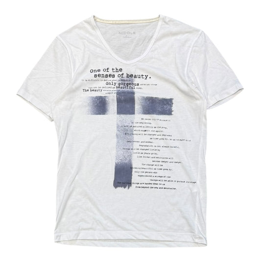 000’s Nicole Cross V Neck Tee (XS)