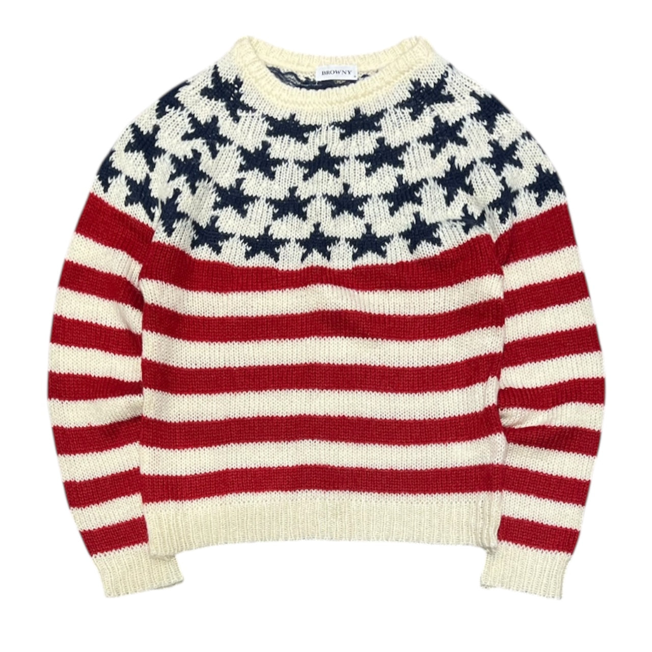 000’s Browny USA Flag Knit Jumper