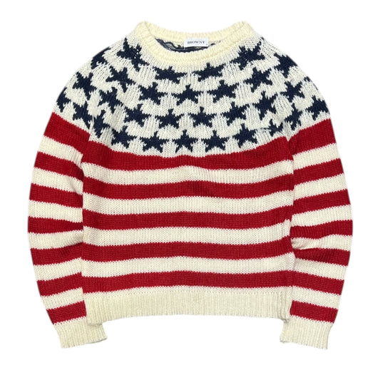 000’s Browny USA Flag Knit Jumper