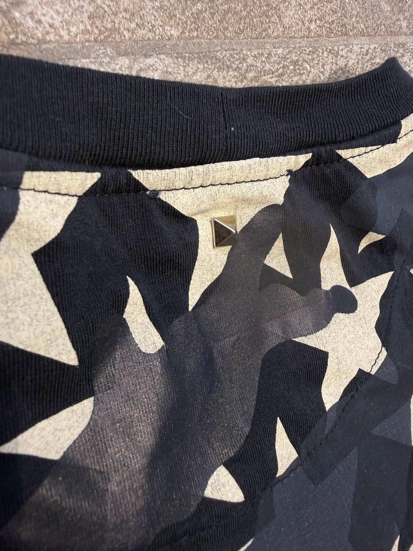 Valentino Garavani Studded Camo Stars Tee (M)