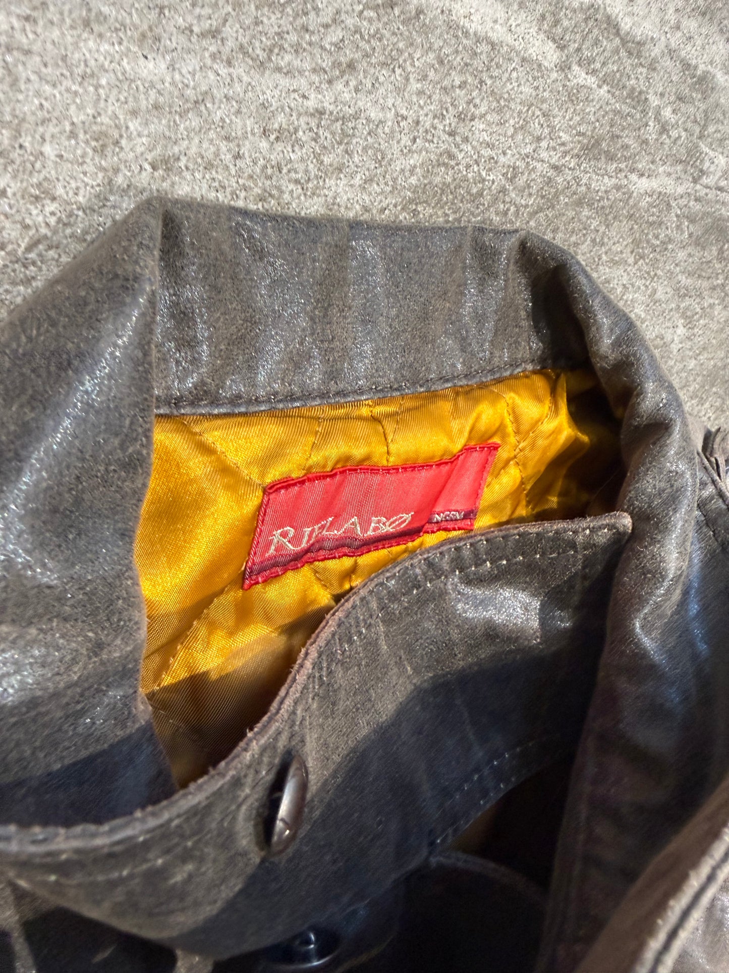000’s Rielabo Leather Napoleon Jacket (S)