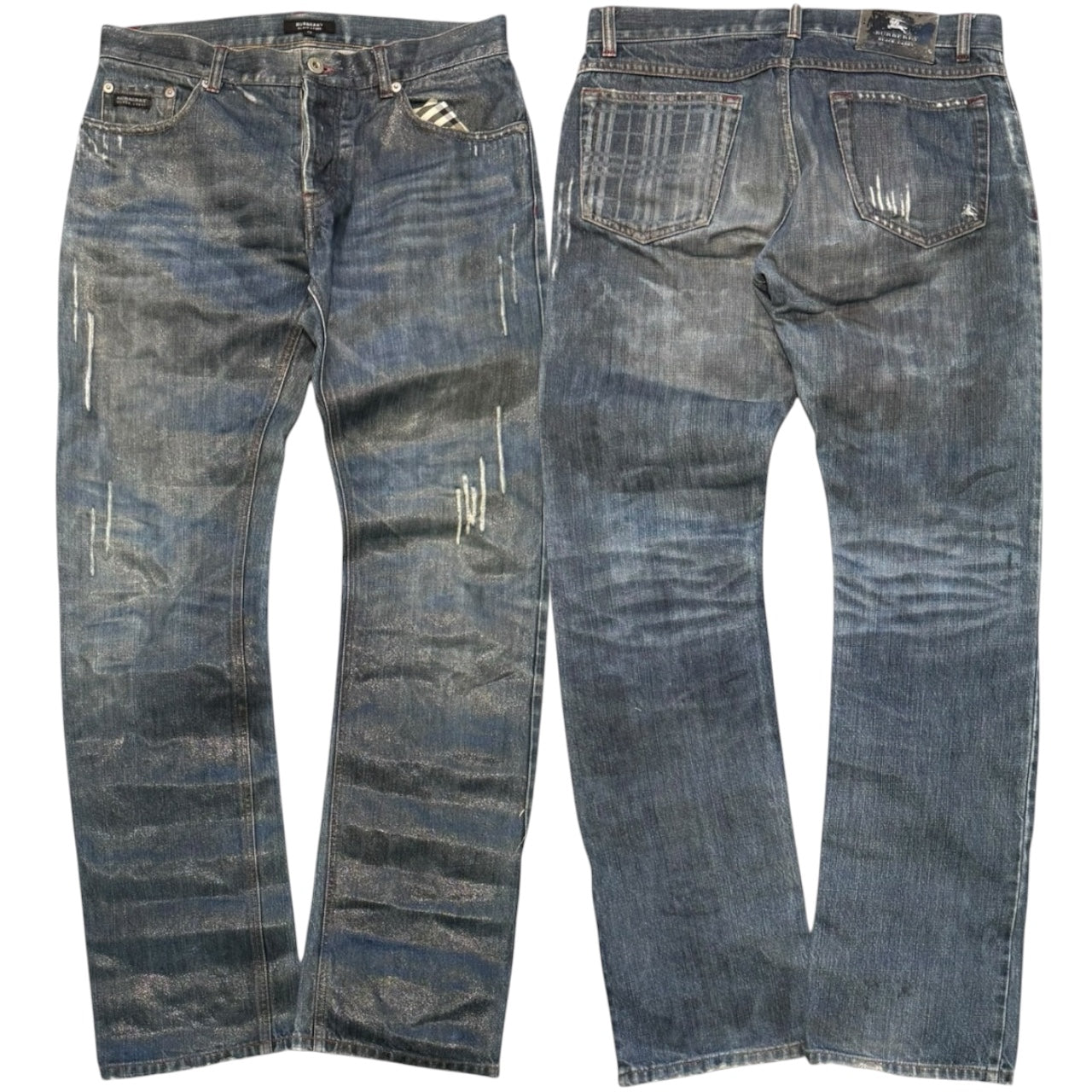 000’s Waxed Burberry Jeans (30”)