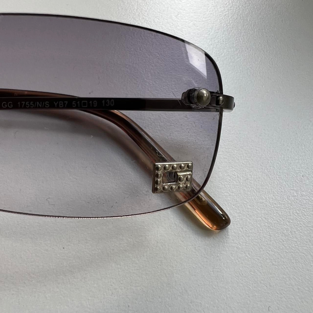 Y2K Gucci Tinted Rimless Sunglasses